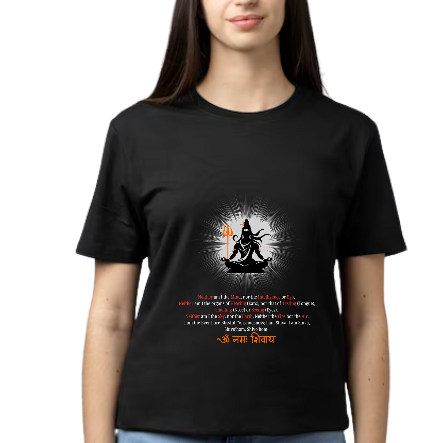 Unisex Printed Cotton T Shirt | Aastha | Trust | Belief | Round Neck | Half Sleeves|100% Cotton Regular Fit T-Shirt | Women | Men | Teen | Teen Vibes