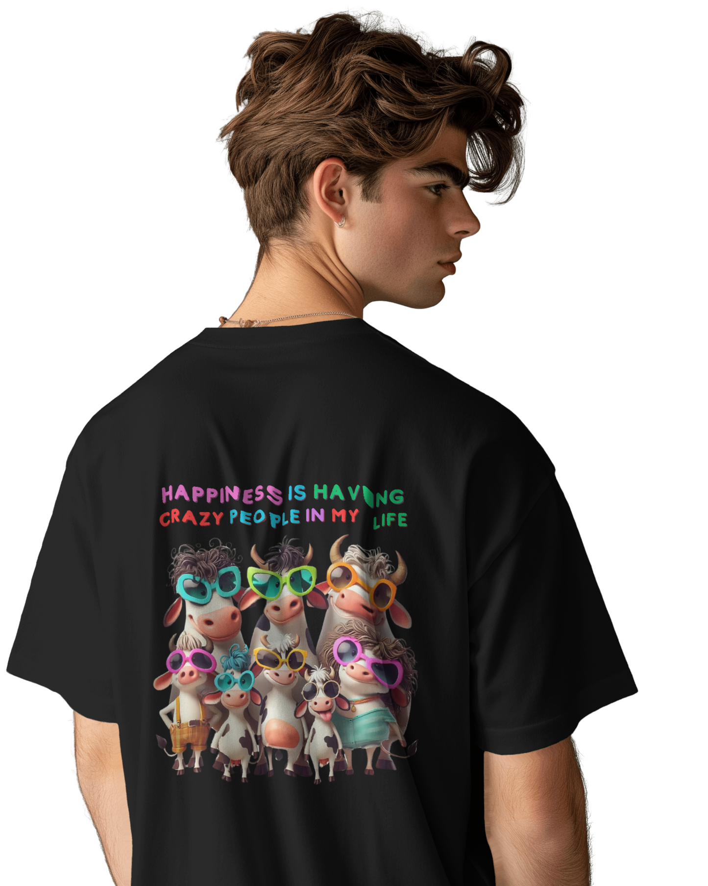 Oversize | Unisex Printed Cotton T Shirt | Round Neck | Half Sleeves|100% Cotton | Women | Men | Teen | Teen Vibes