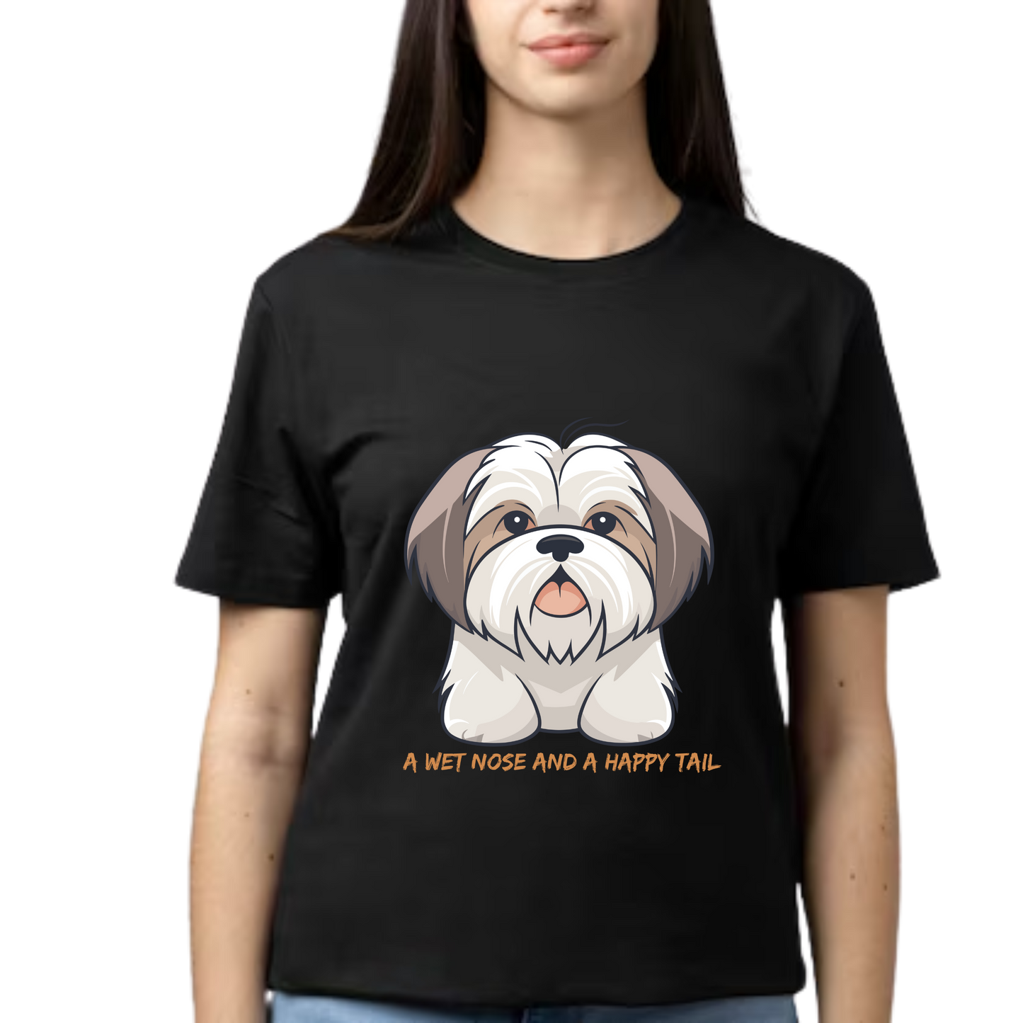 Unisex Printed Cotton T Shirt | Dog Lovers | Round Neck | Half Sleeves|100% Cotton Regular Fit T-Shirt | Women | Men |