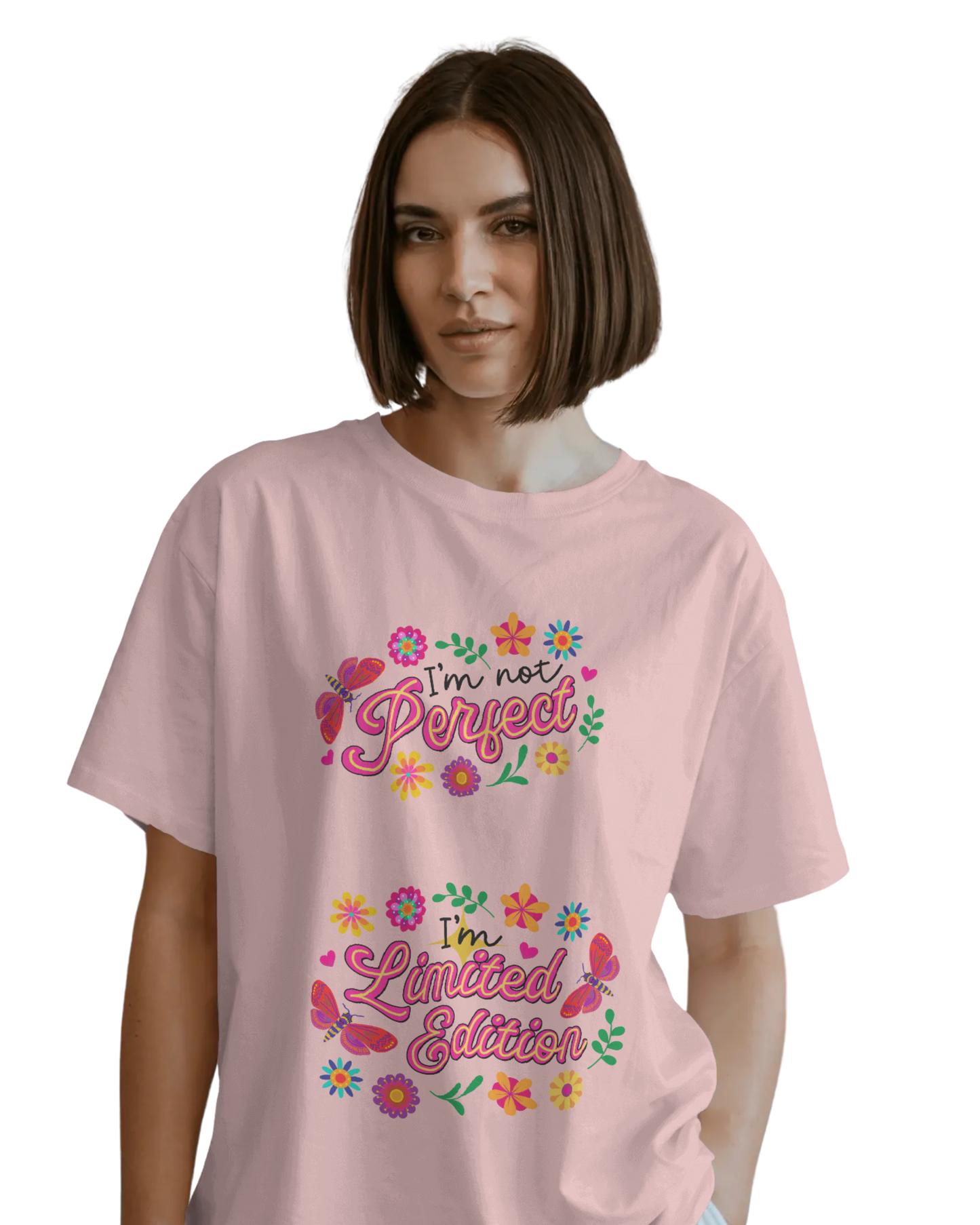 Women Oversize Tee | Printed | 100% Cotton T Shirt | Round Neck | Half Sleeves| Designed by NEOX | Vibrant Colours