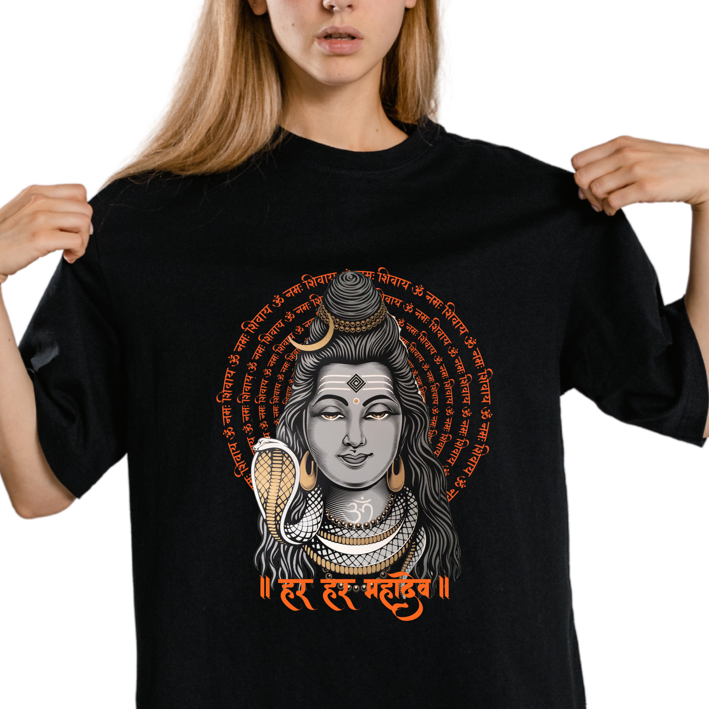 Unisex Printed Cotton T Shirt | Aastha | Round Neck | Half Sleeves|100% Cotton Regular Fit T-Shirt | Women | Men |