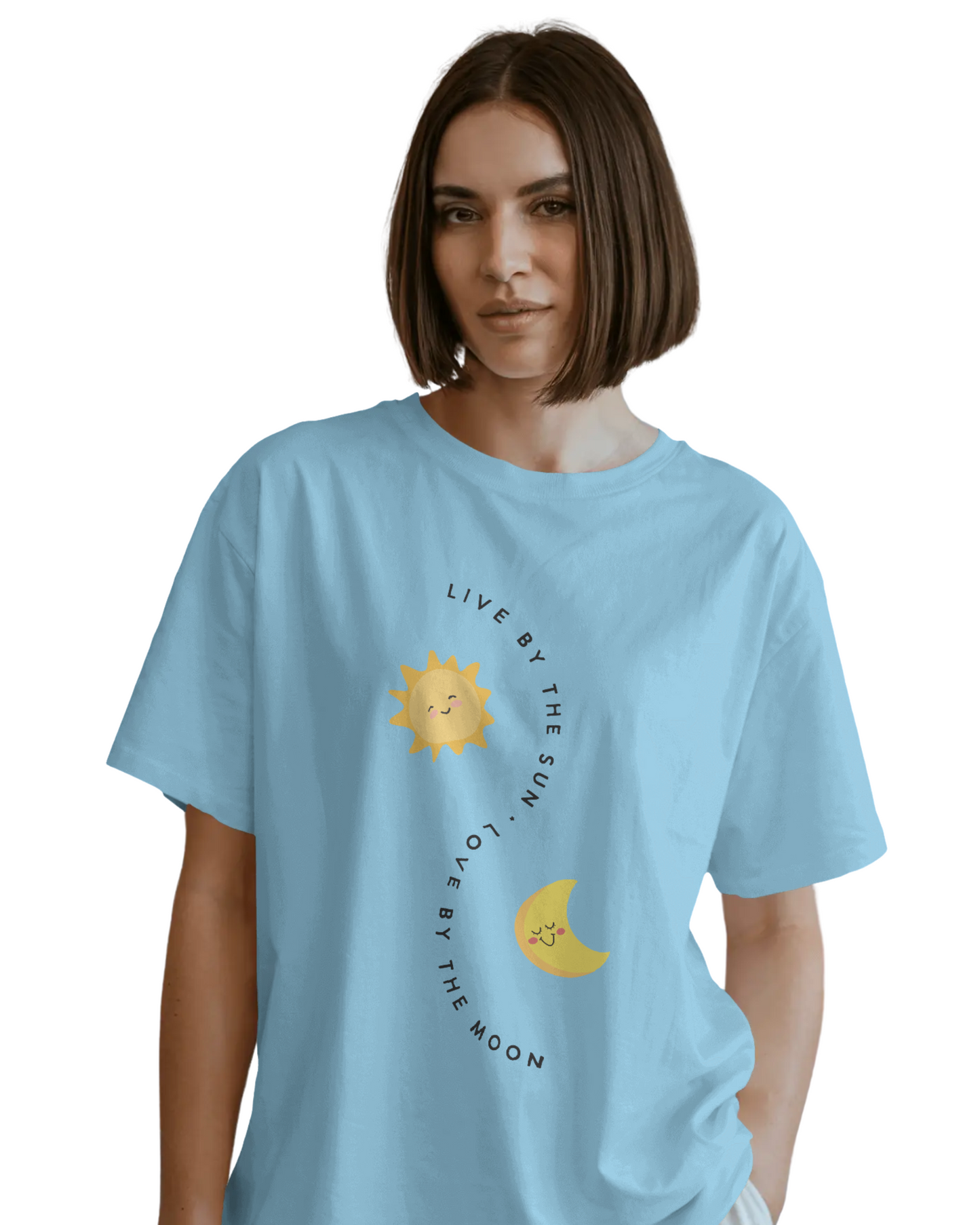 Women Oversize Tee | Printed | 100% Cotton T Shirt | Round Neck | Half Sleeves| Designed by NEOX | Vibrant Colors