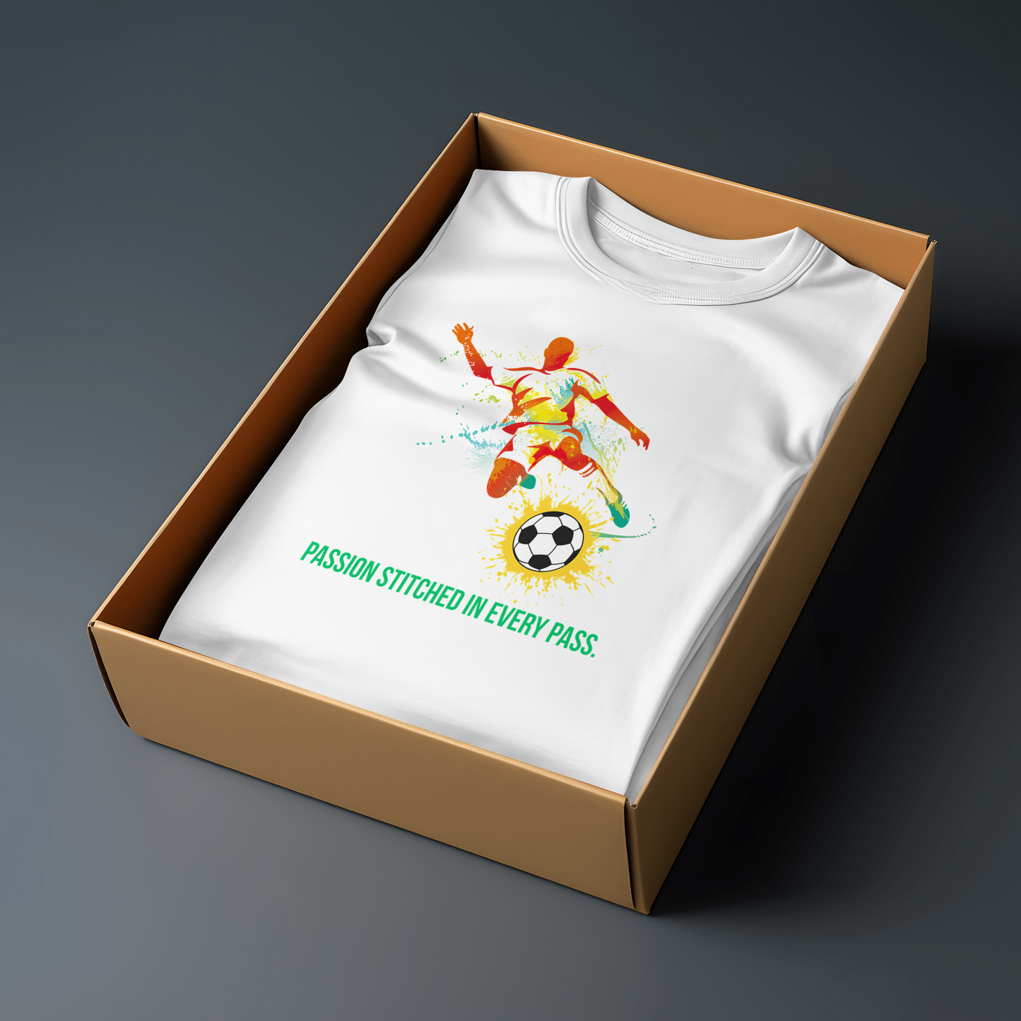 Men’s Printed Cotton T Shirt | Foot Ball |Round Neck | Half Sleeves|100% Cotton | Regular Fit T-Shirt | Teens | Teen Vibes