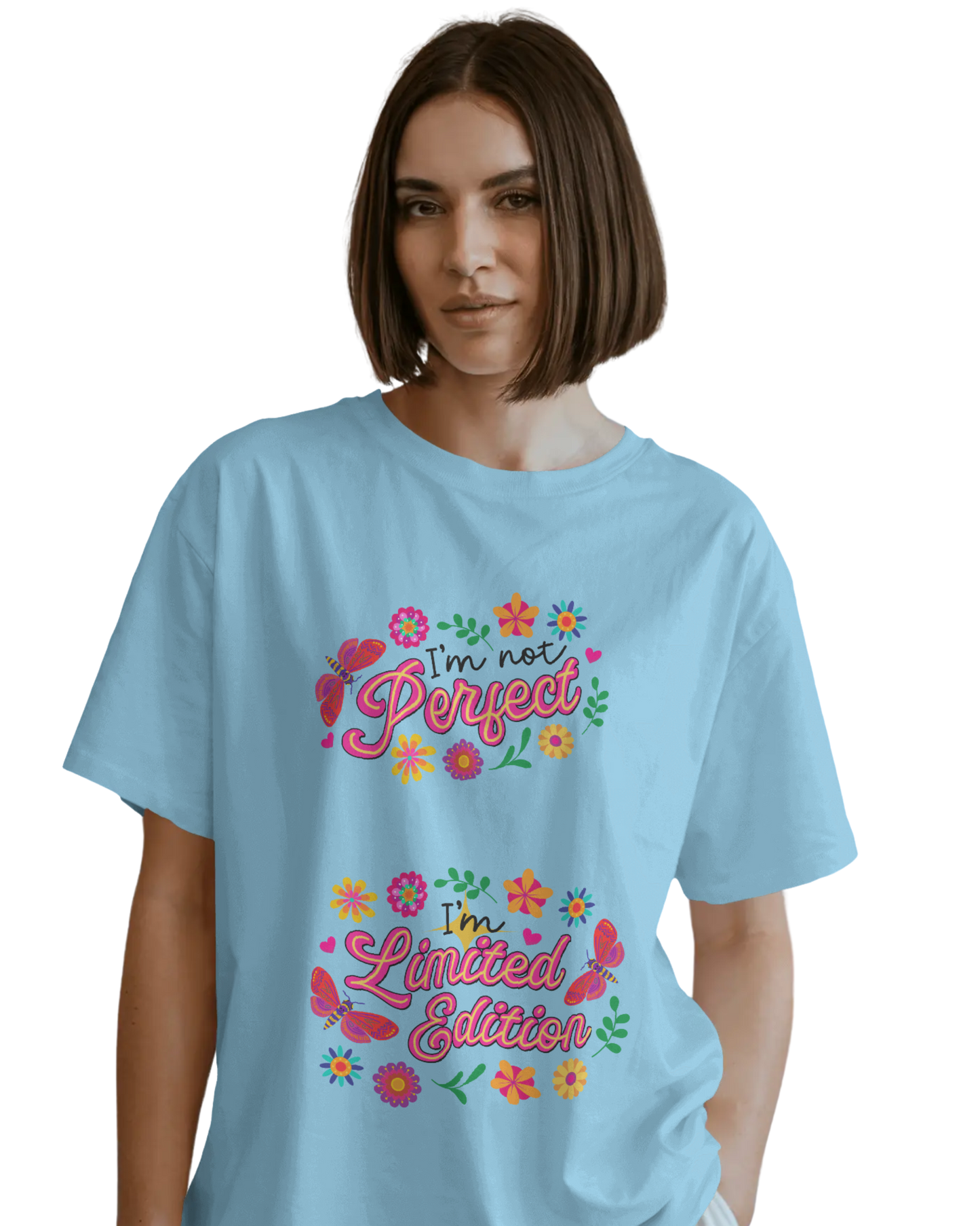 Women Oversize Tee | Printed | 100% Cotton T Shirt | Round Neck | Half Sleeves| Designed by NEOX | Vibrant Colours