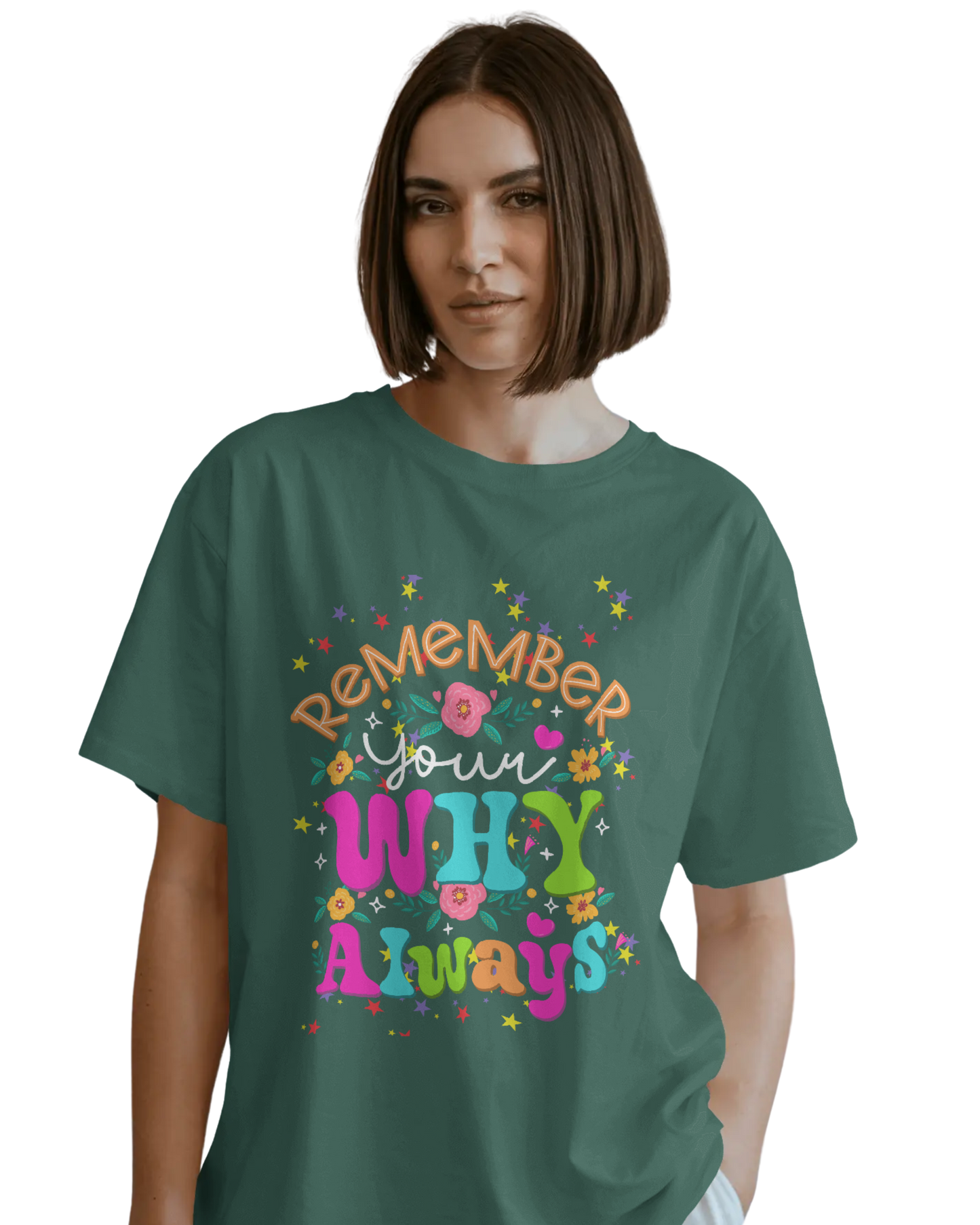 Women Oversize Tee | Printed | 100% Cotton T Shirt | Round Neck | Half Sleeves| Designed by NEOX | Vibrant Colors