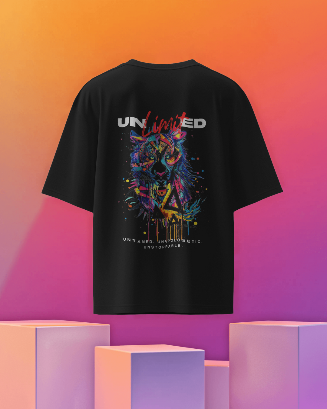Oversize | Unisex Printed Cotton T Shirt | Round Neck | Half Sleeves|100% Cotton | Women | Men | Teen | Teen Vibes