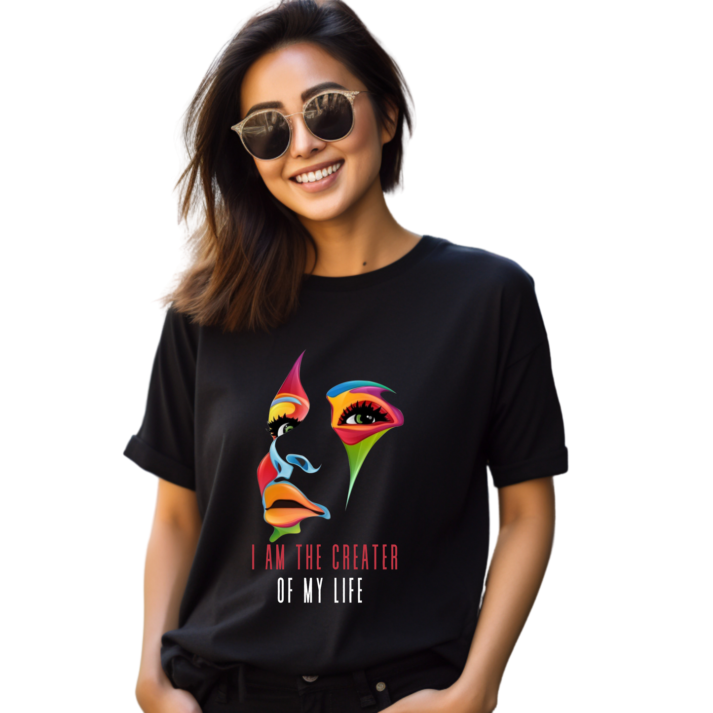 Women Printed Cotton T Shirt | Round Neck | Half Sleeves| 100% Cotton | Regular Fit T-Shirt | Teen | Teen Vibes