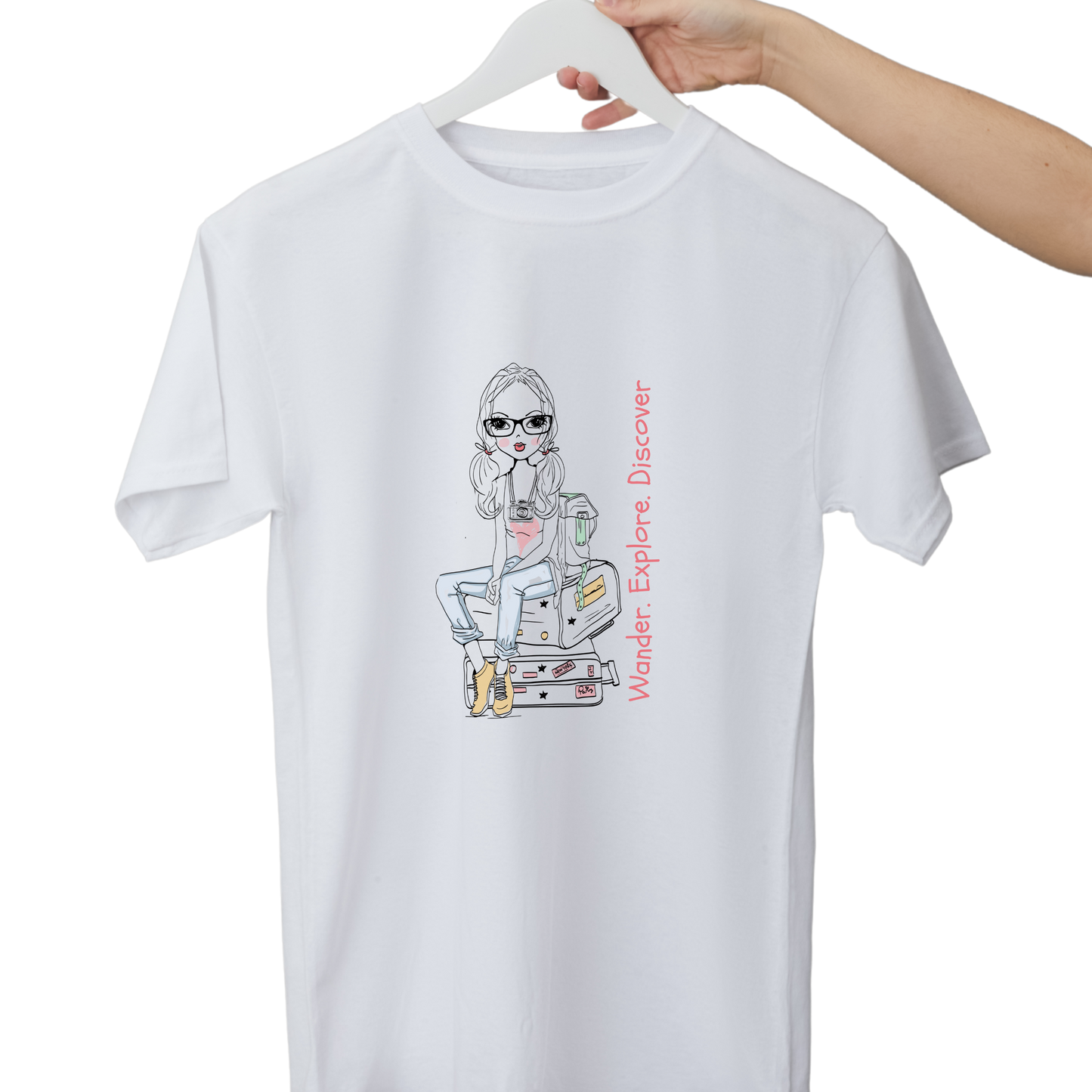 Women Printed Cotton T Shirt | Round Neck | Half Sleeves| 100% Cotton | Regular Fit T-Shirt | Teen | Teen Vibes