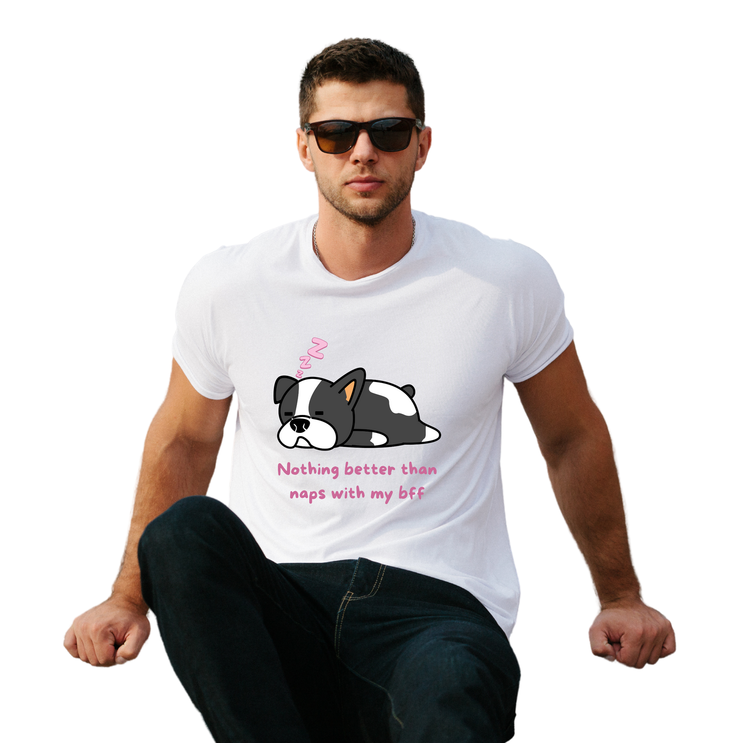 Unisex Printed Cotton T Shirt | Dog Lovers | Round Neck | Half Sleeves|100% Cotton Regular Fit T-Shirt | Women | Men