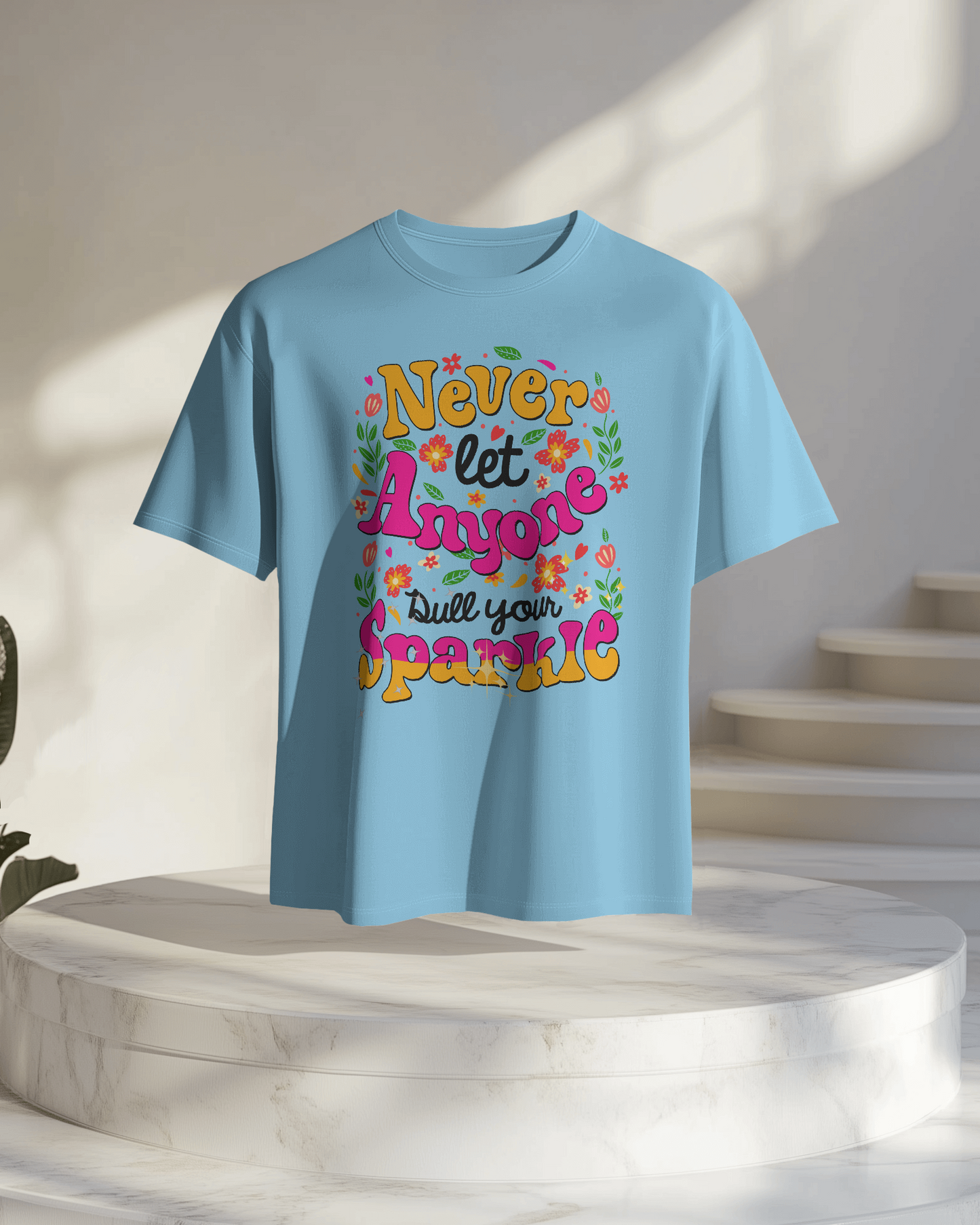 Women Oversize Tee | Printed | 100% Cotton T Shirt | Round Neck | Half Sleeves| Designed by NEOX | Vibrant Colors