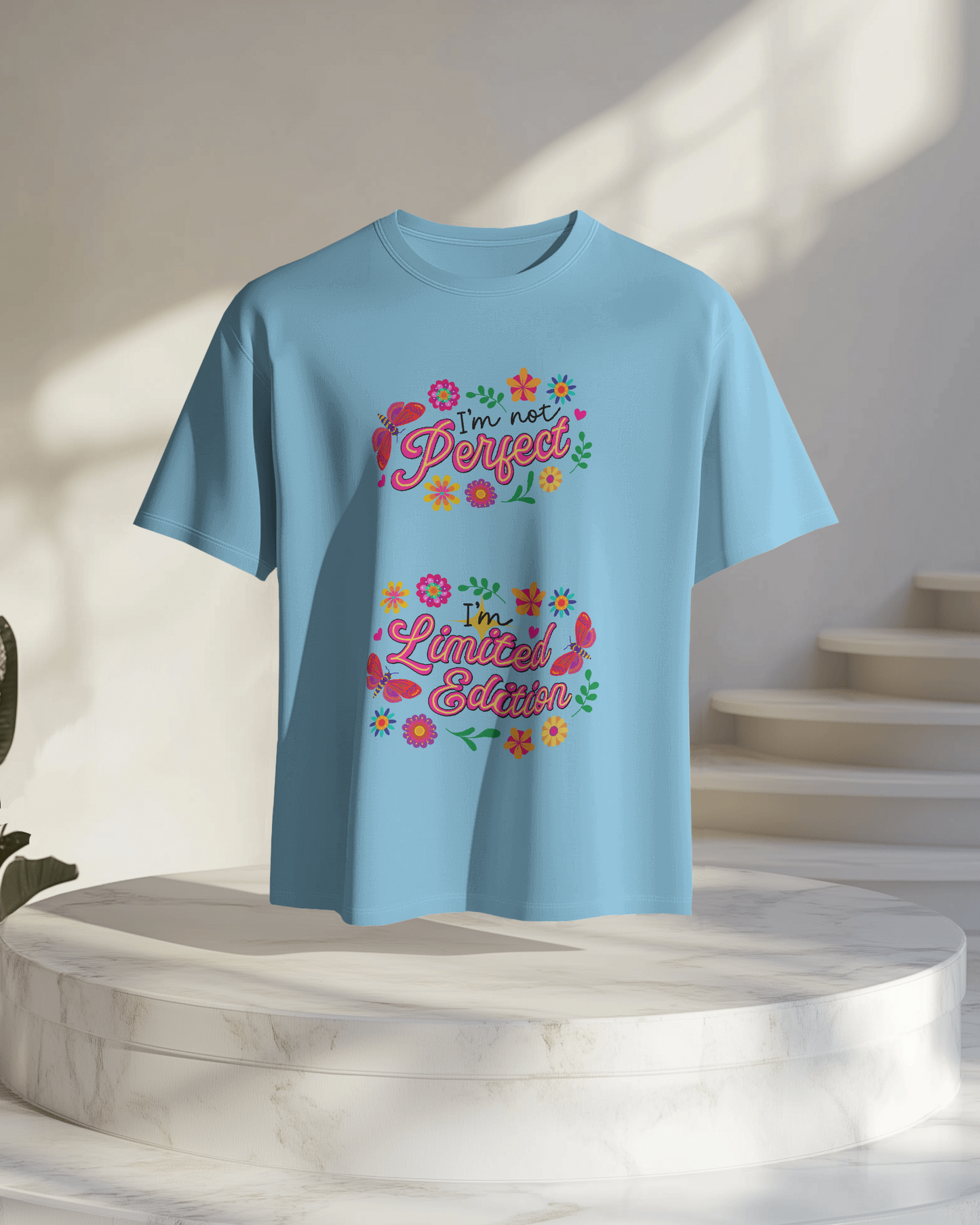 Women Oversize Tee | Printed | 100% Cotton T Shirt | Round Neck | Half Sleeves| Designed by NEOX | Vibrant Colours