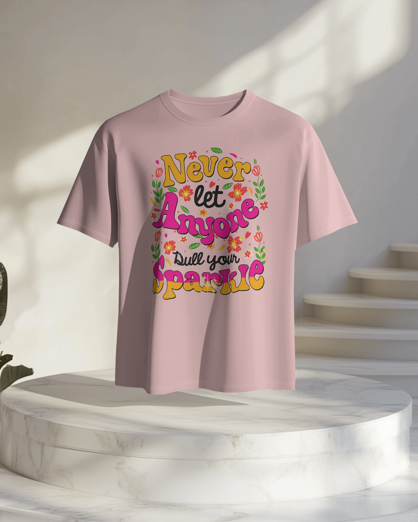Women Oversize Tee | Printed | 100% Cotton T Shirt | Round Neck | Half Sleeves| Designed by NEOX | Vibrant Colors