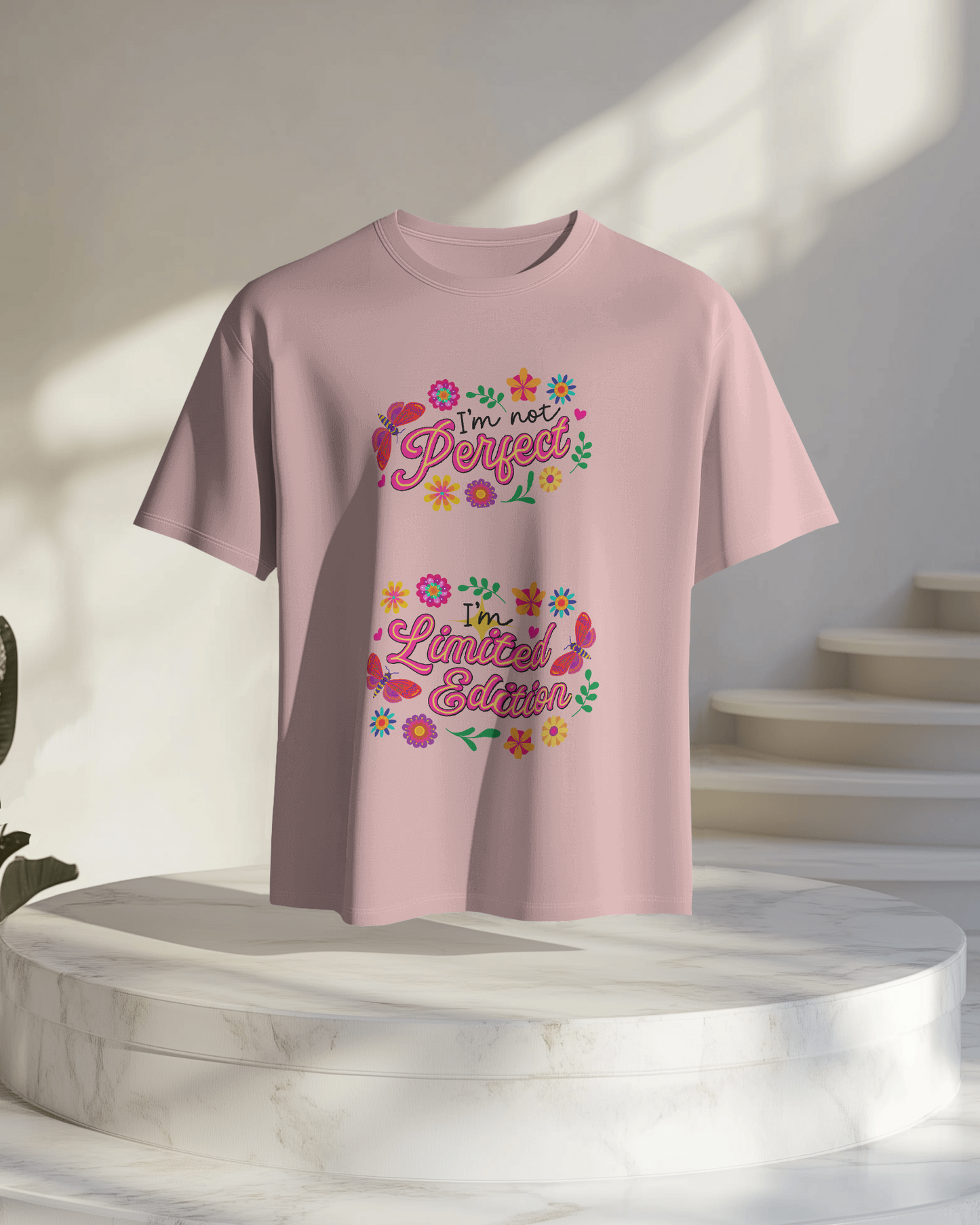 Women Oversize Tee | Printed | 100% Cotton T Shirt | Round Neck | Half Sleeves| Designed by NEOX | Vibrant Colours