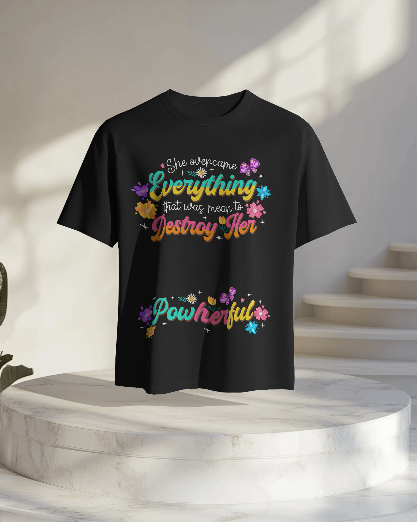 Women Oversize Tee | Printed | 100% Cotton T Shirt | Round Neck | Half Sleeves| Designed by NEOX | Vibrant Colors