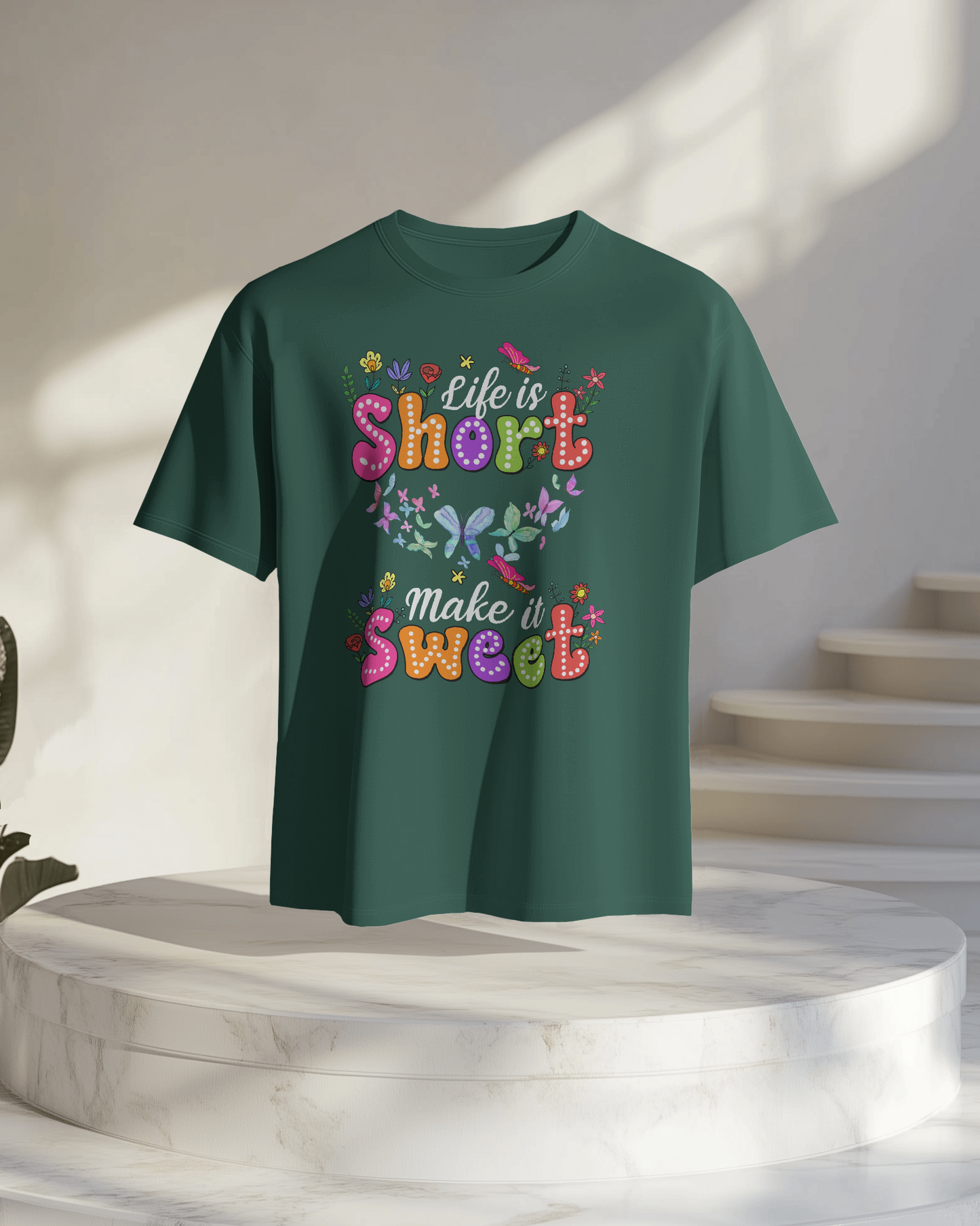 Women Oversize Tee | Printed | 100% Cotton T Shirt | Round Neck | Half Sleeves| Designed by NEOX | Vibrant Colors