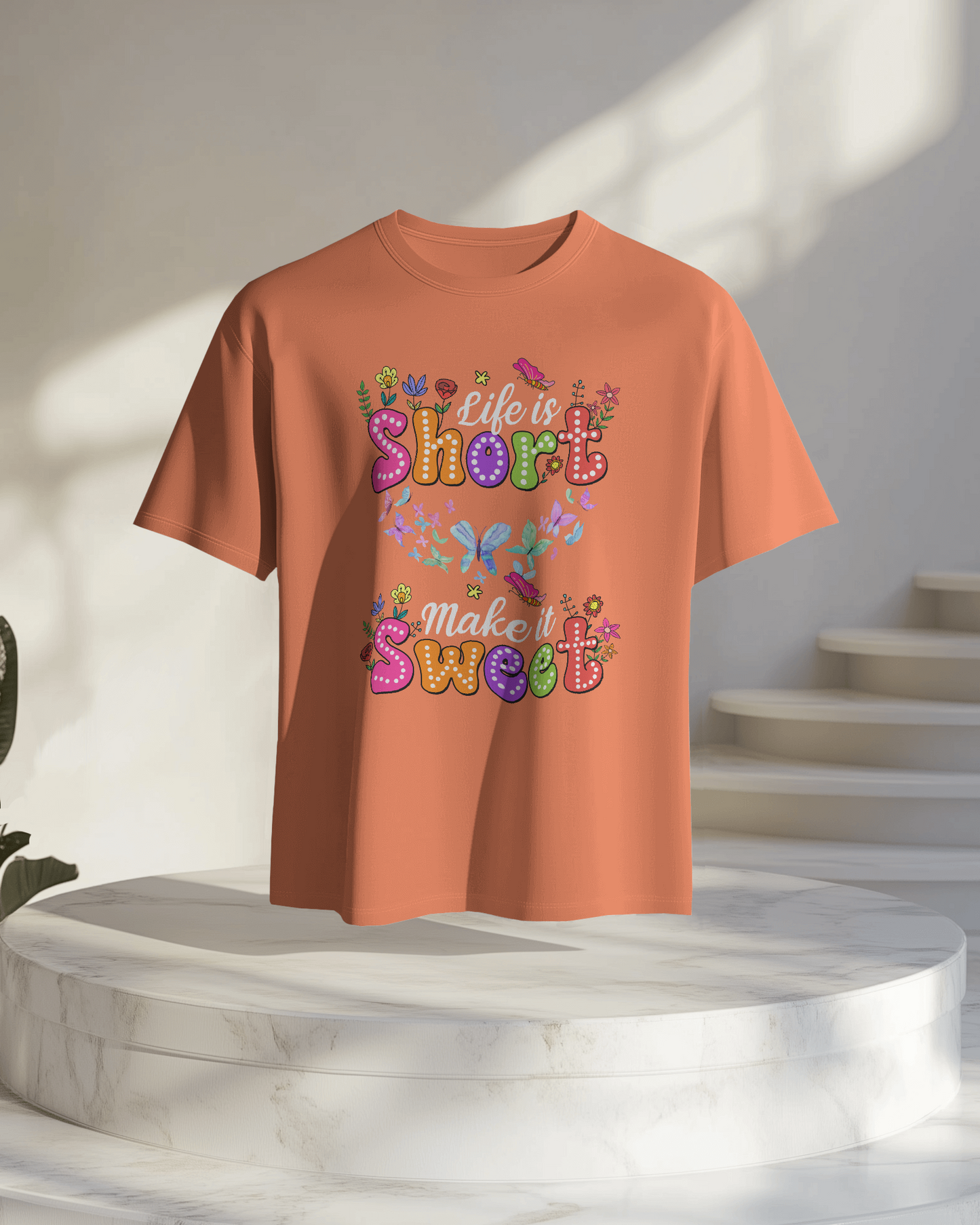 Women Oversize Tee | Printed | 100% Cotton T Shirt | Round Neck | Half Sleeves| Designed by NEOX | Vibrant Colors