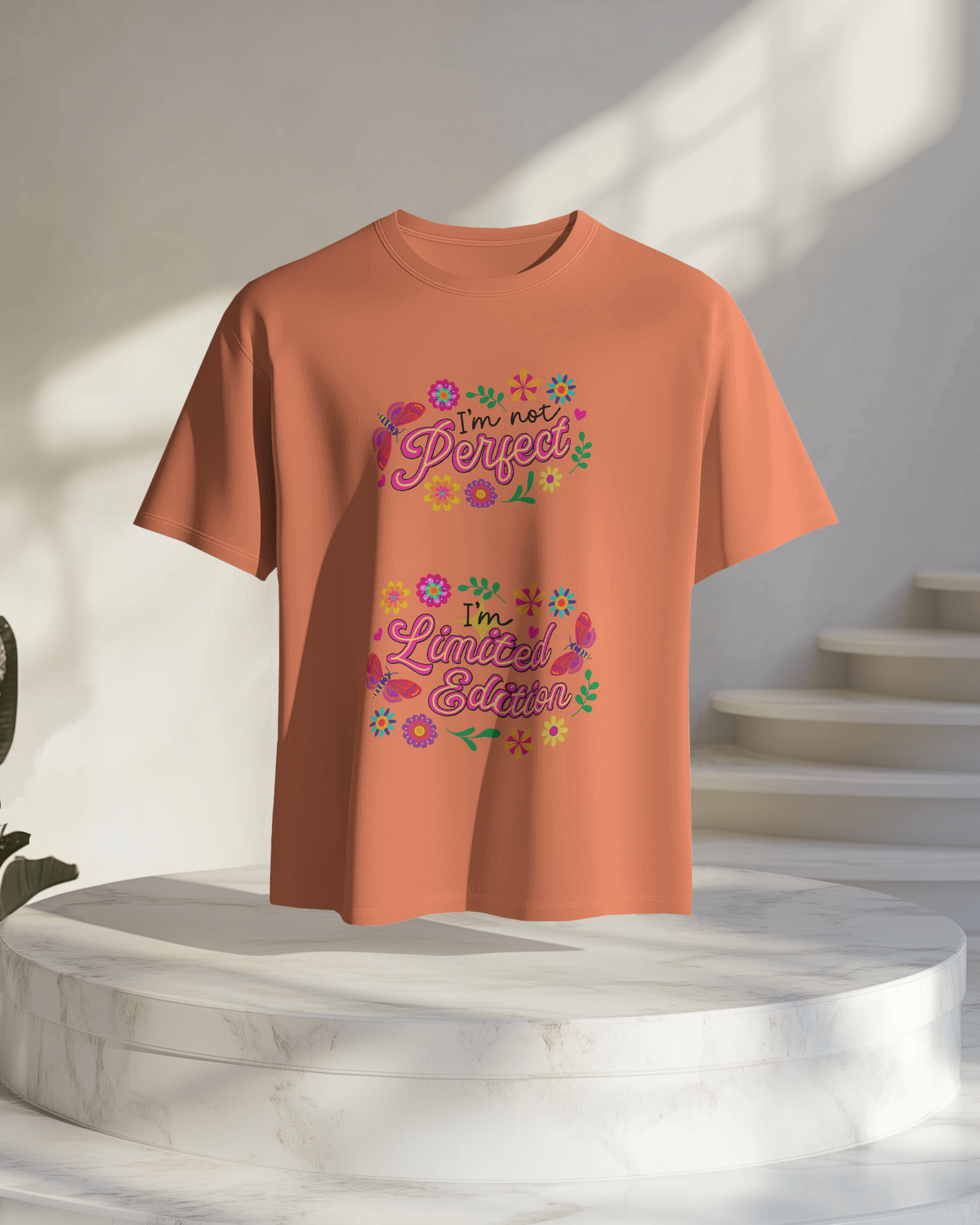 Women Oversize Tee | Printed | 100% Cotton T Shirt | Round Neck | Half Sleeves| Designed by NEOX | Vibrant Colours
