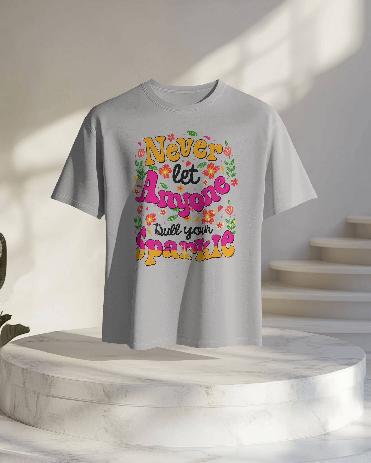 Women Oversize Tee | Printed | 100% Cotton T Shirt | Round Neck | Half Sleeves| Designed by NEOX | Vibrant Colors