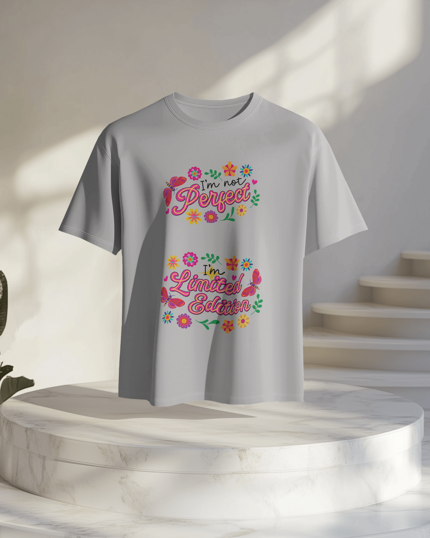 Women Oversize Tee | Printed | 100% Cotton T Shirt | Round Neck | Half Sleeves| Designed by NEOX | Vibrant Colours