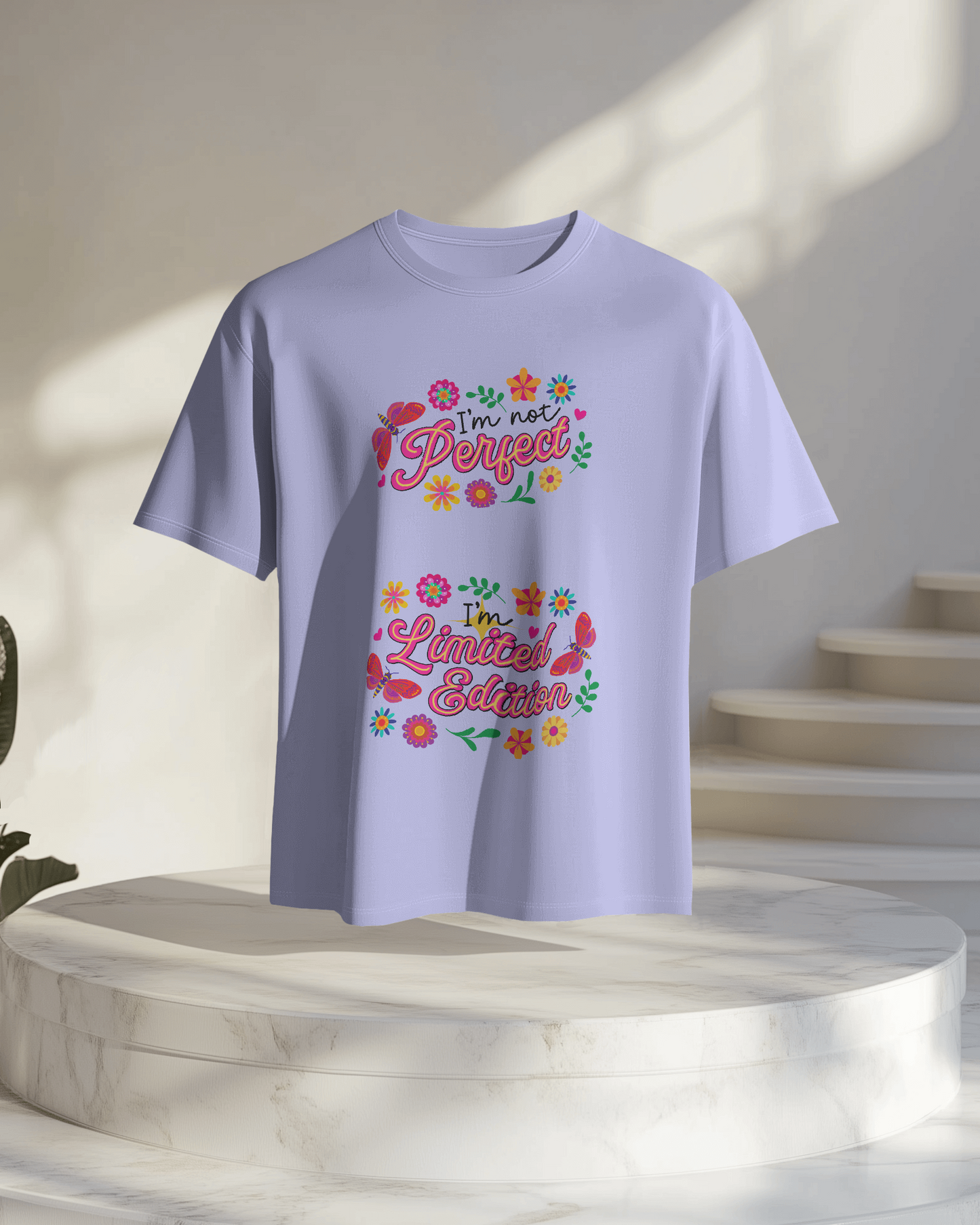 Women Oversize Tee | Printed | 100% Cotton T Shirt | Round Neck | Half Sleeves| Designed by NEOX | Vibrant Colours