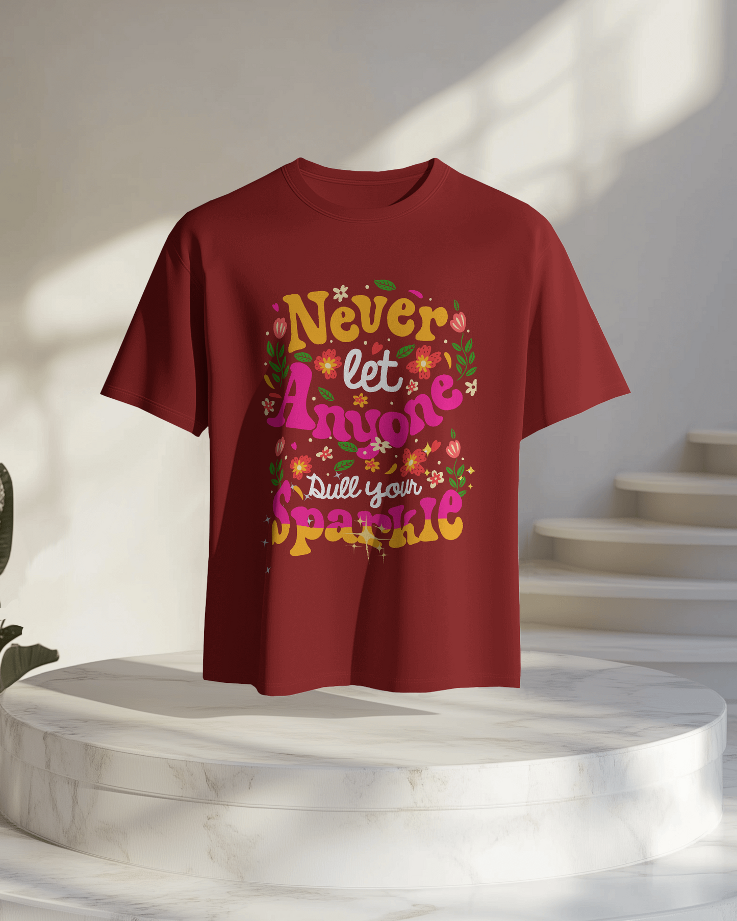 Oversize Tee Women | Printed | 100% Cotton T Shirt | Round Neck | Half Sleeves| Designed by NEOX | Vibrant Colors