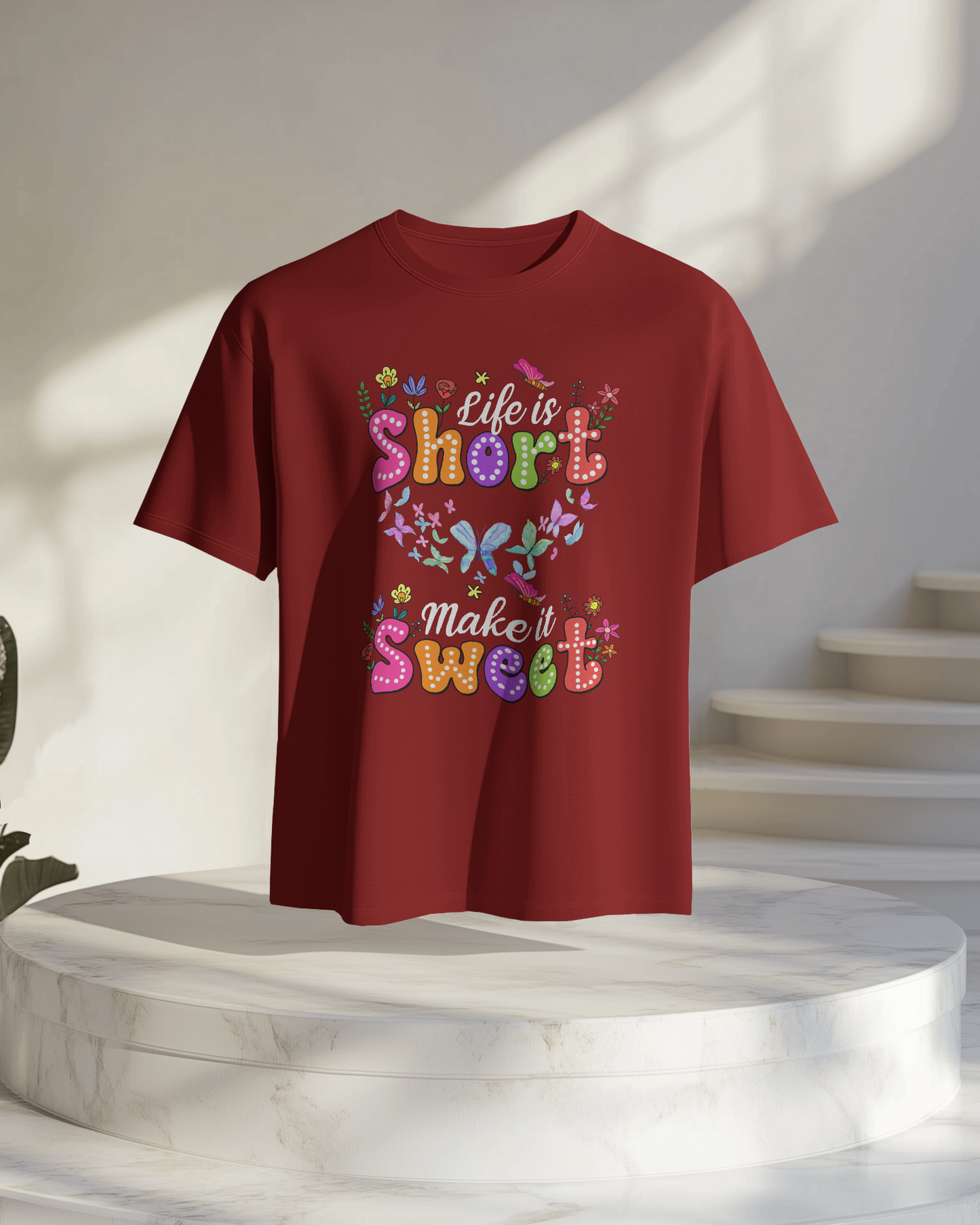 Women Oversize Tee | Printed | 100% Cotton T Shirt | Round Neck | Half Sleeves| Designed by NEOX | Vibrant Colors