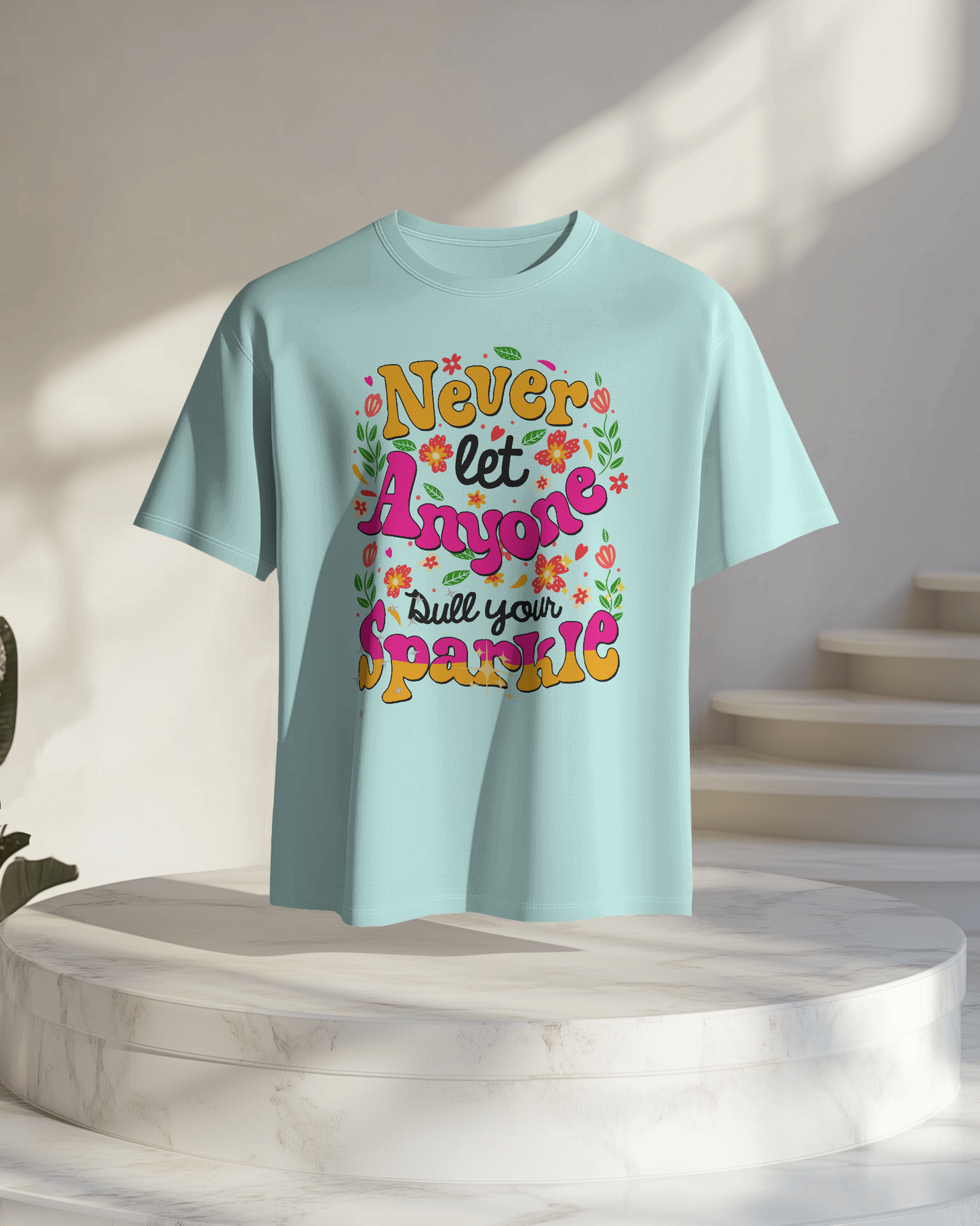 Women Oversize Tee | Printed | 100% Cotton T Shirt | Round Neck | Half Sleeves| Designed by NEOX | Vibrant Colors