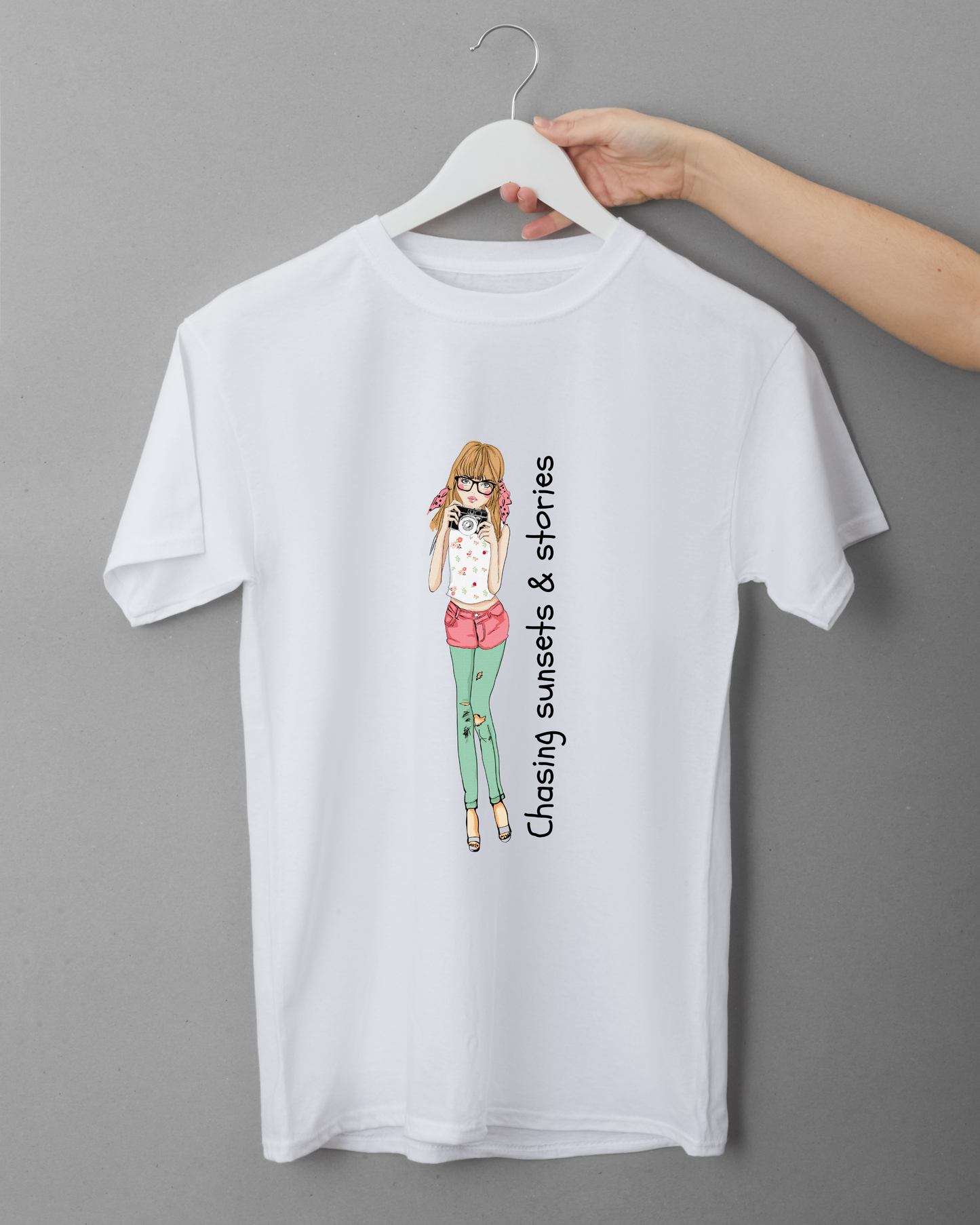Women Printed Cotton T Shirt | Round Neck | Half Sleeves| 100% Cotton | Regular Fit T-Shirt | Teen | Teen Vibes