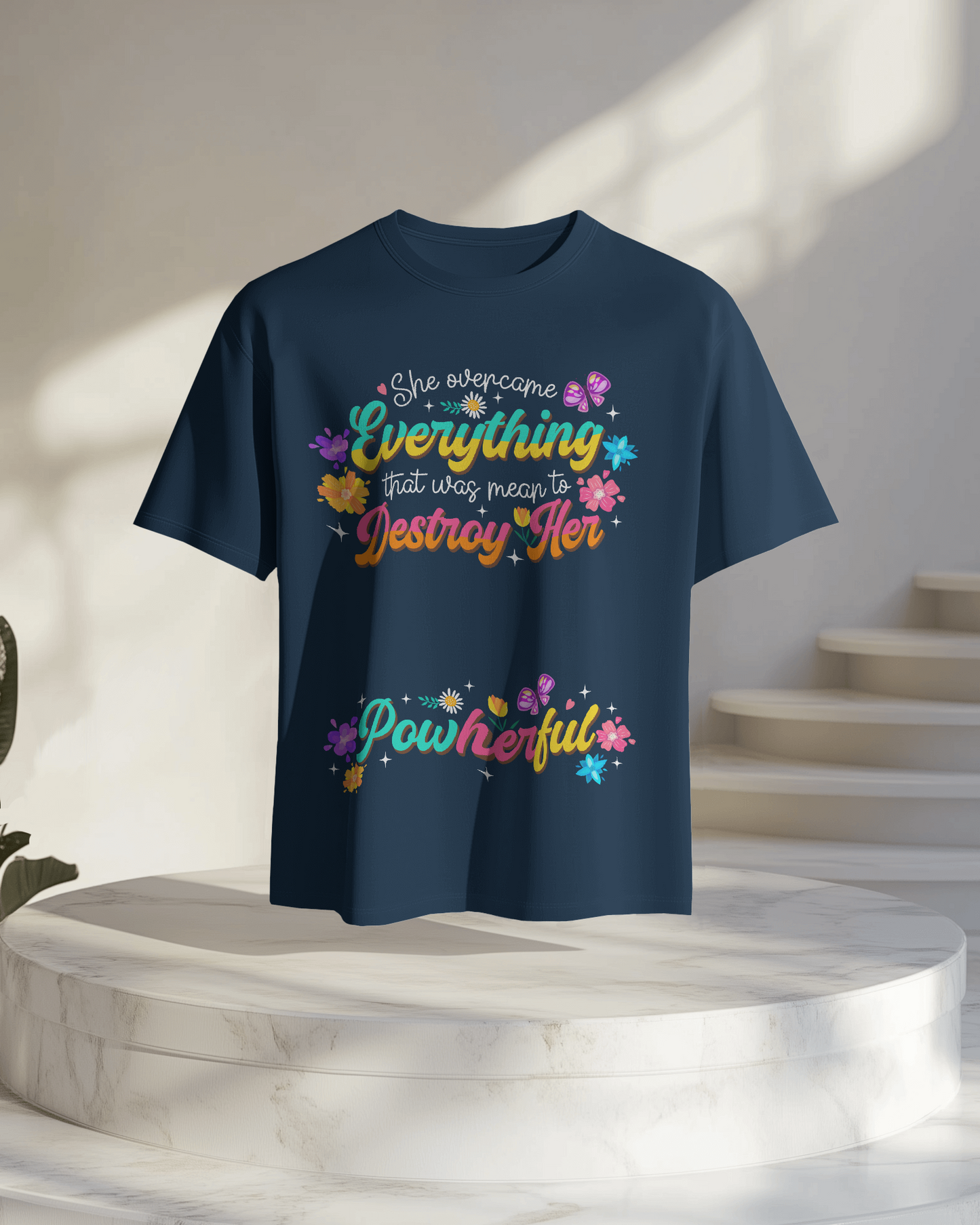 Women Oversize Tee | Printed | 100% Cotton T Shirt | Round Neck | Half Sleeves| Designed by NEOX | Vibrant Colors