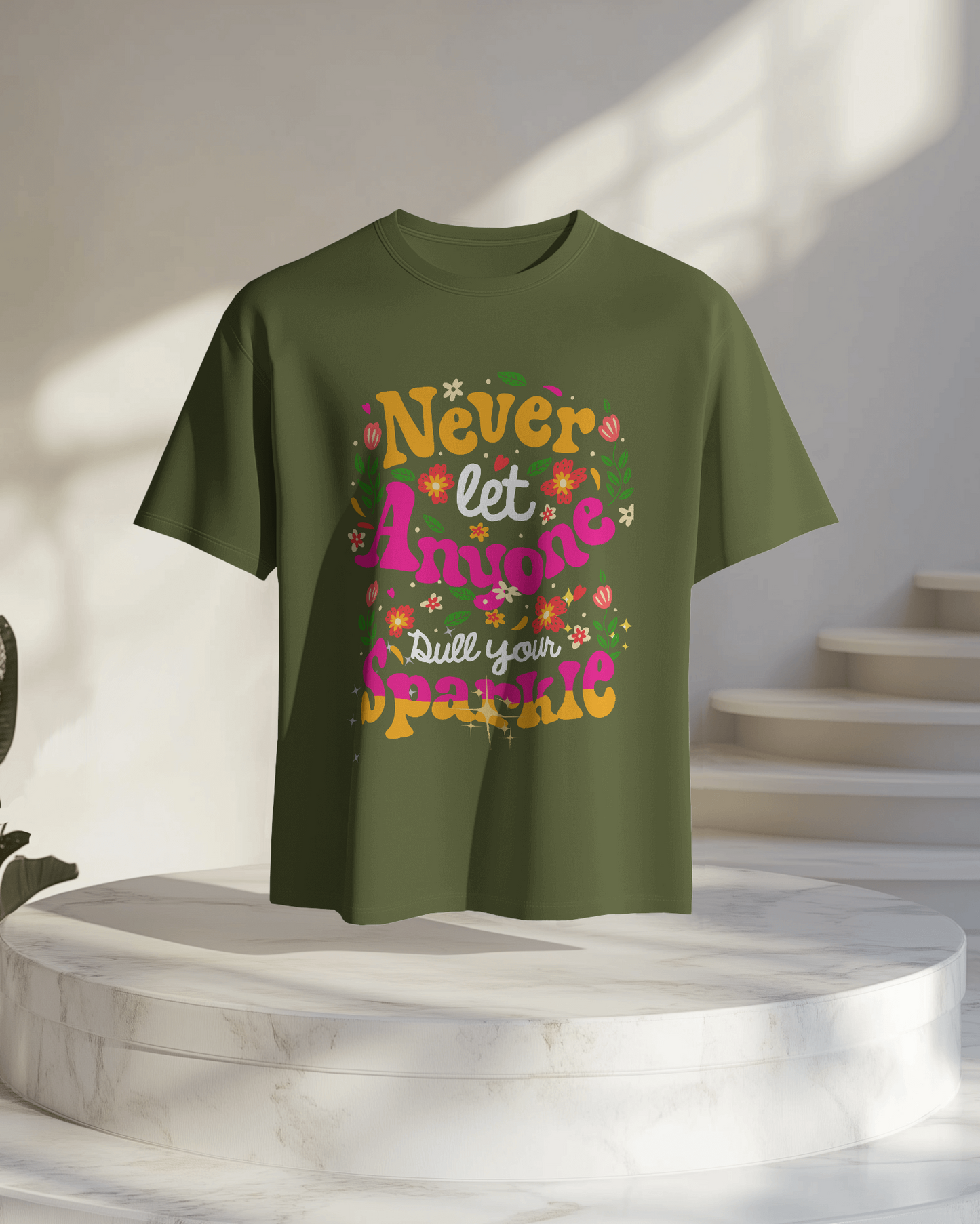 Oversize Tee Women | Printed | 100% Cotton T Shirt | Round Neck | Half Sleeves| Designed by NEOX | Vibrant Colors