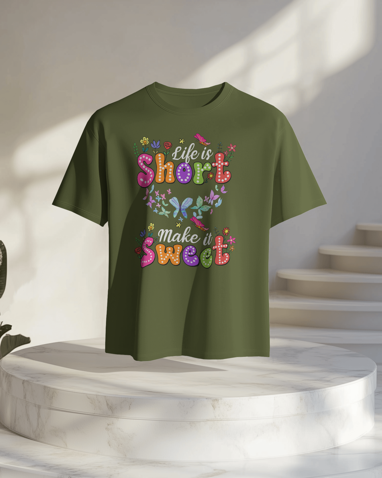 Women Oversize Tee | Printed | 100% Cotton T Shirt | Round Neck | Half Sleeves| Designed by NEOX | Vibrant Colors