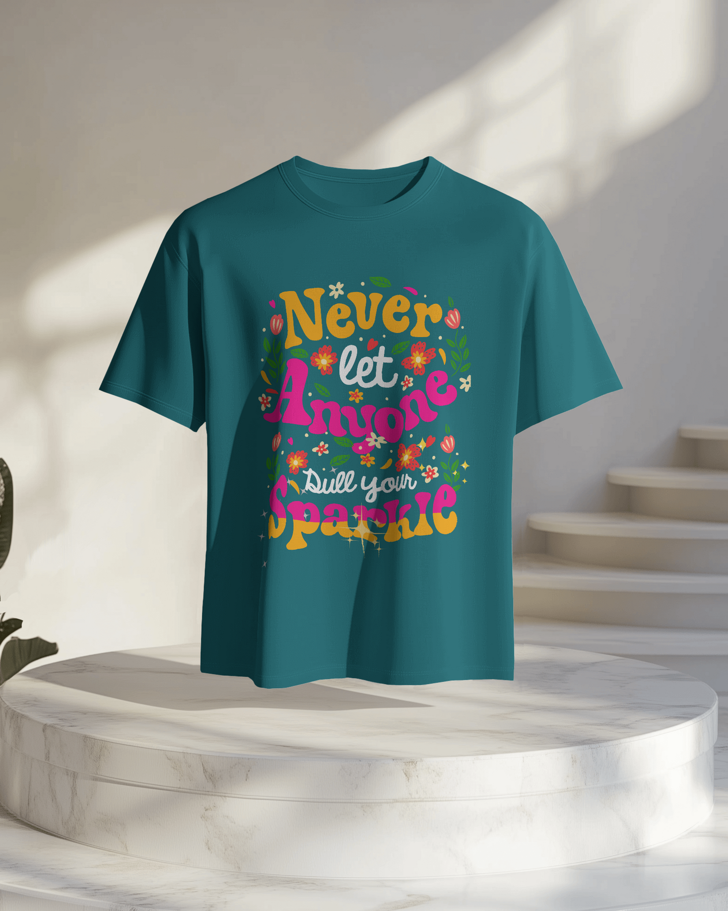 Oversize Tee Women | Printed | 100% Cotton T Shirt | Round Neck | Half Sleeves| Designed by NEOX | Vibrant Colors