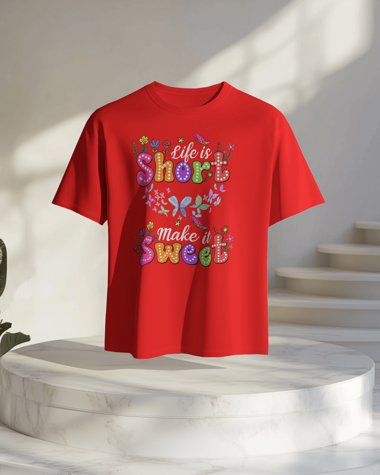 Women Oversize Tee | Printed | 100% Cotton T Shirt | Round Neck | Half Sleeves| Designed by NEOX | Vibrant Colors