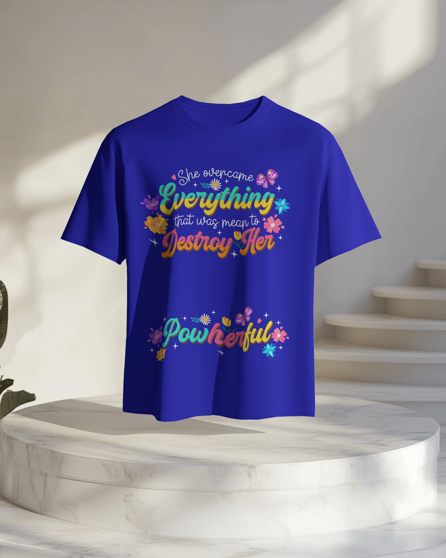 Women Oversize Tee | Printed | 100% Cotton T Shirt | Round Neck | Half Sleeves| Designed by NEOX | Vibrant Colors