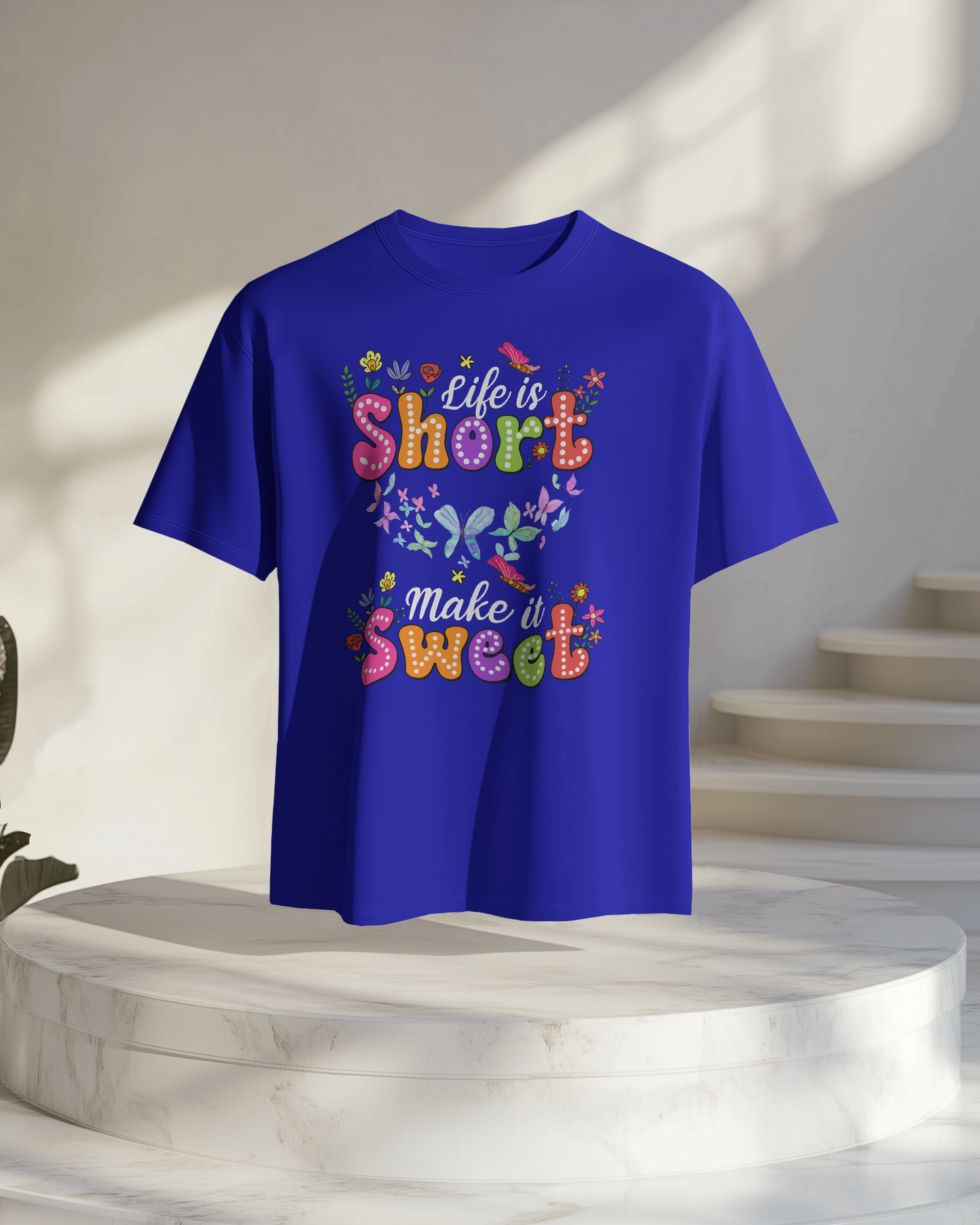 Women Oversize Tee | Printed | 100% Cotton T Shirt | Round Neck | Half Sleeves| Designed by NEOX | Vibrant Colors