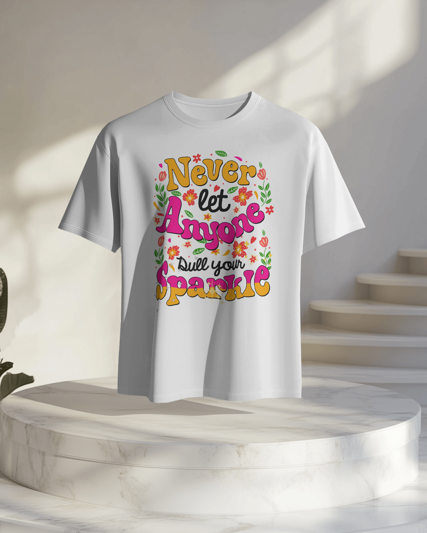 Women Oversize Tee | Printed | 100% Cotton T Shirt | Round Neck | Half Sleeves| Designed by NEOX | Vibrant Colors