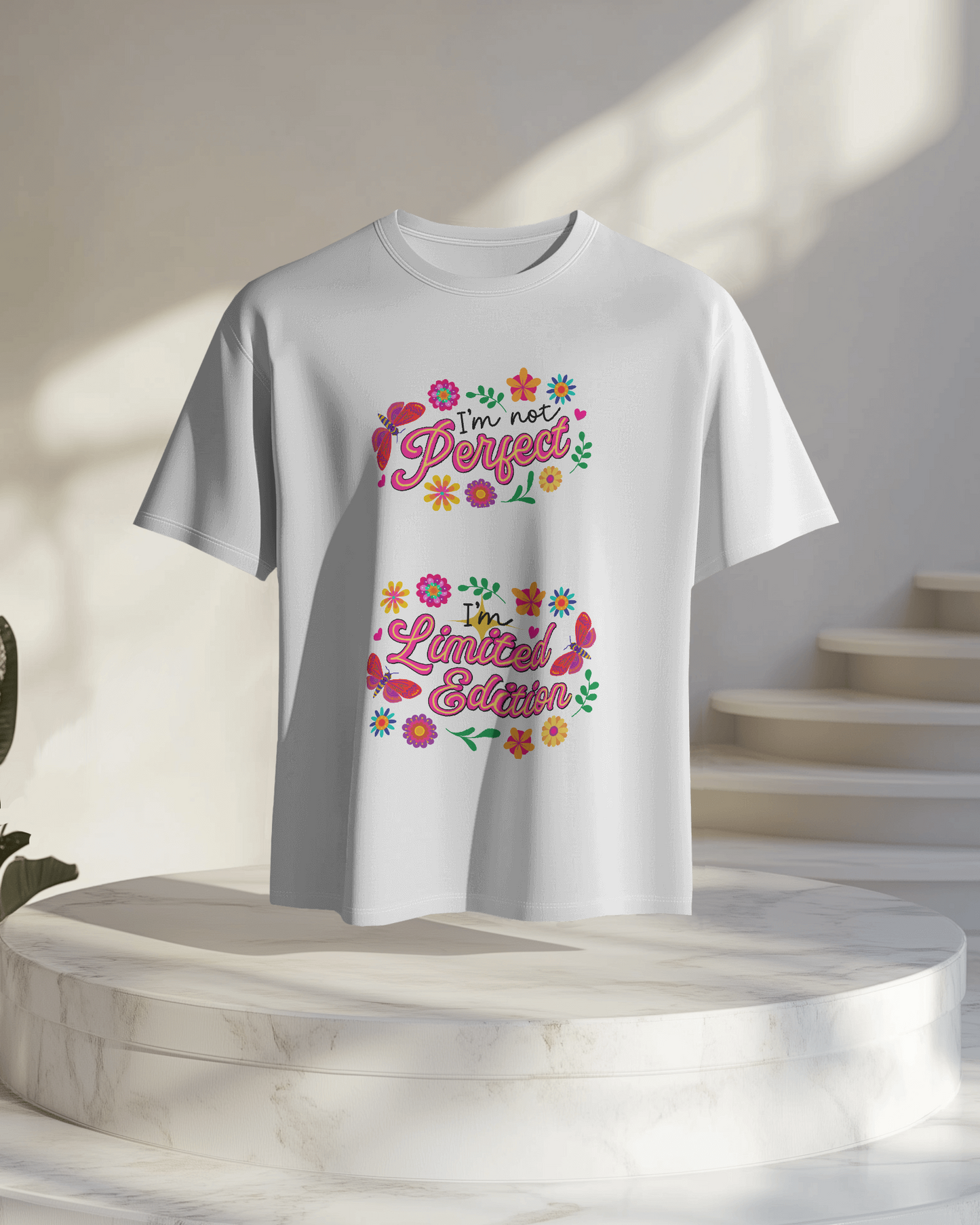 Women Oversize Tee | Printed | 100% Cotton T Shirt | Round Neck | Half Sleeves| Designed by NEOX | Vibrant Colours