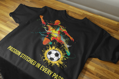 Men’s Printed Cotton T Shirt | Foot Ball |Round Neck | Half Sleeves|100% Cotton | Regular Fit T-Shirt | Teens | Teen Vibes