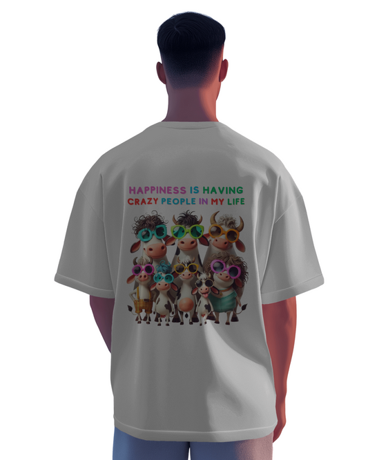 Oversize | Unisex Printed Cotton T Shirt | Round Neck | Half Sleeves|100% Cotton | Women | Men | Teen | Teen Vibes