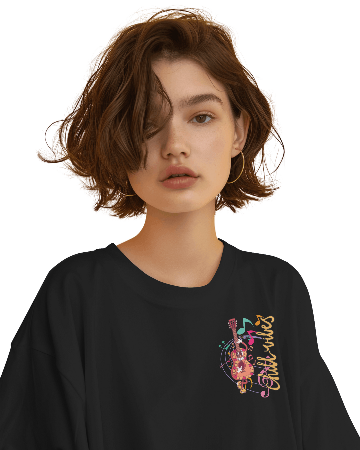 Oversize | Unisex Printed Cotton T Shirt | Round Neck | Half Sleeves|100% Cotton | Women | Men | Teen | Teen Vibes