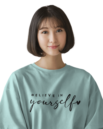 Women Oversize Tee | Printed | 100% Cotton T Shirt | Round Neck | Half Sleeves| Designed by NEOX | Vibrant Colors