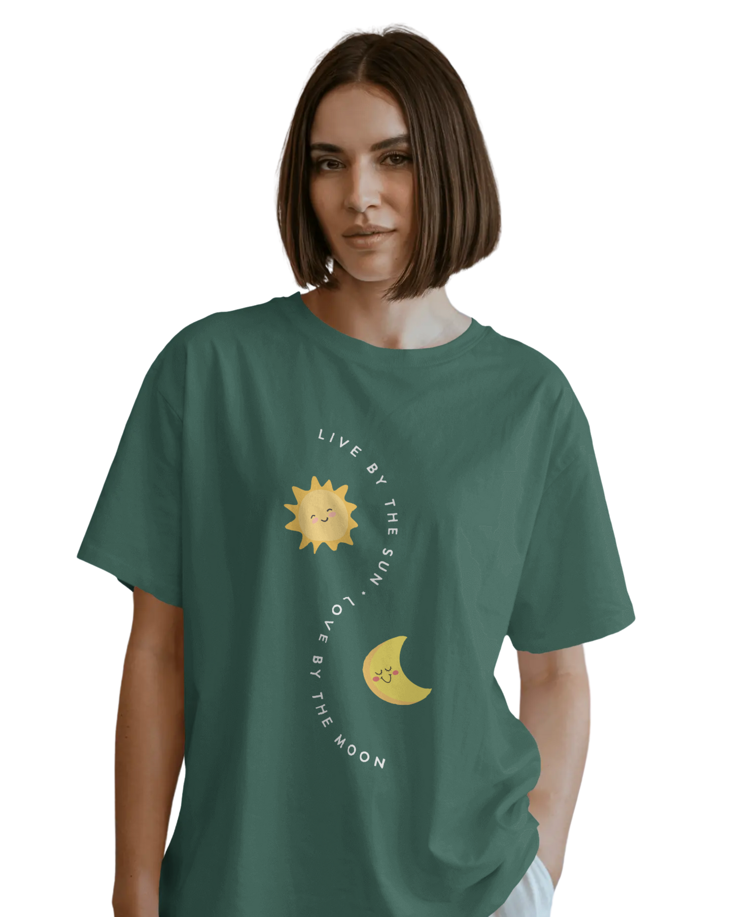 Women Oversize Tee | Printed | 100% Cotton T Shirt | Round Neck | Half Sleeves| Designed by NEOX | Vibrant Colors