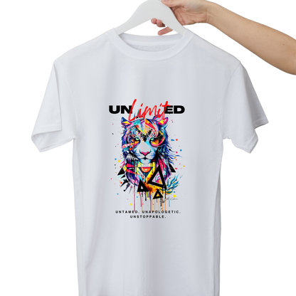 Women Printed Cotton T Shirt | Round Neck | Half Sleeves| 100% Cotton | Regular Fit T-Shirt | Teen | Teen Vibes