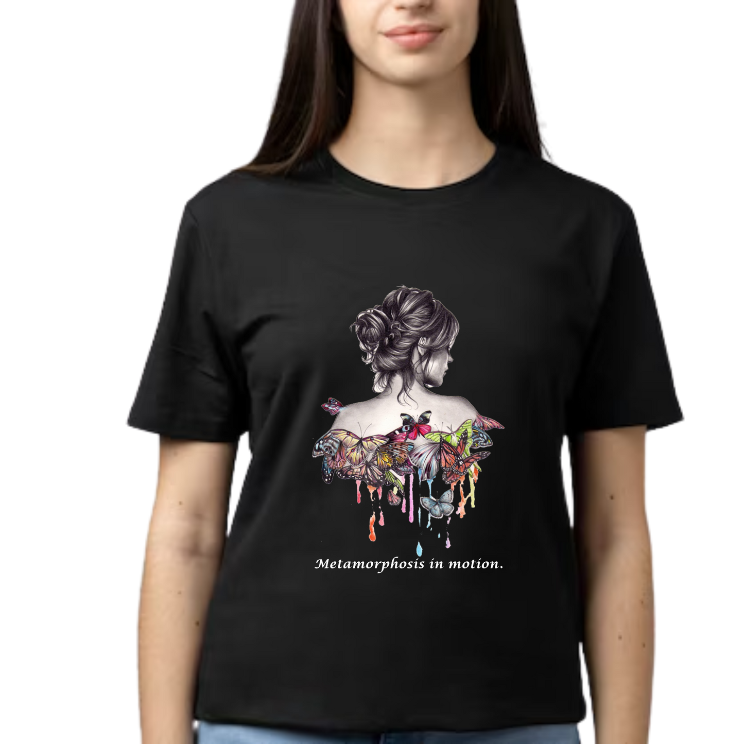 Women Printed Cotton T Shirt | Round Neck | Half Sleeves| 100% Cotton | Regular Fit T-Shirt | Teen | Teen Vibes