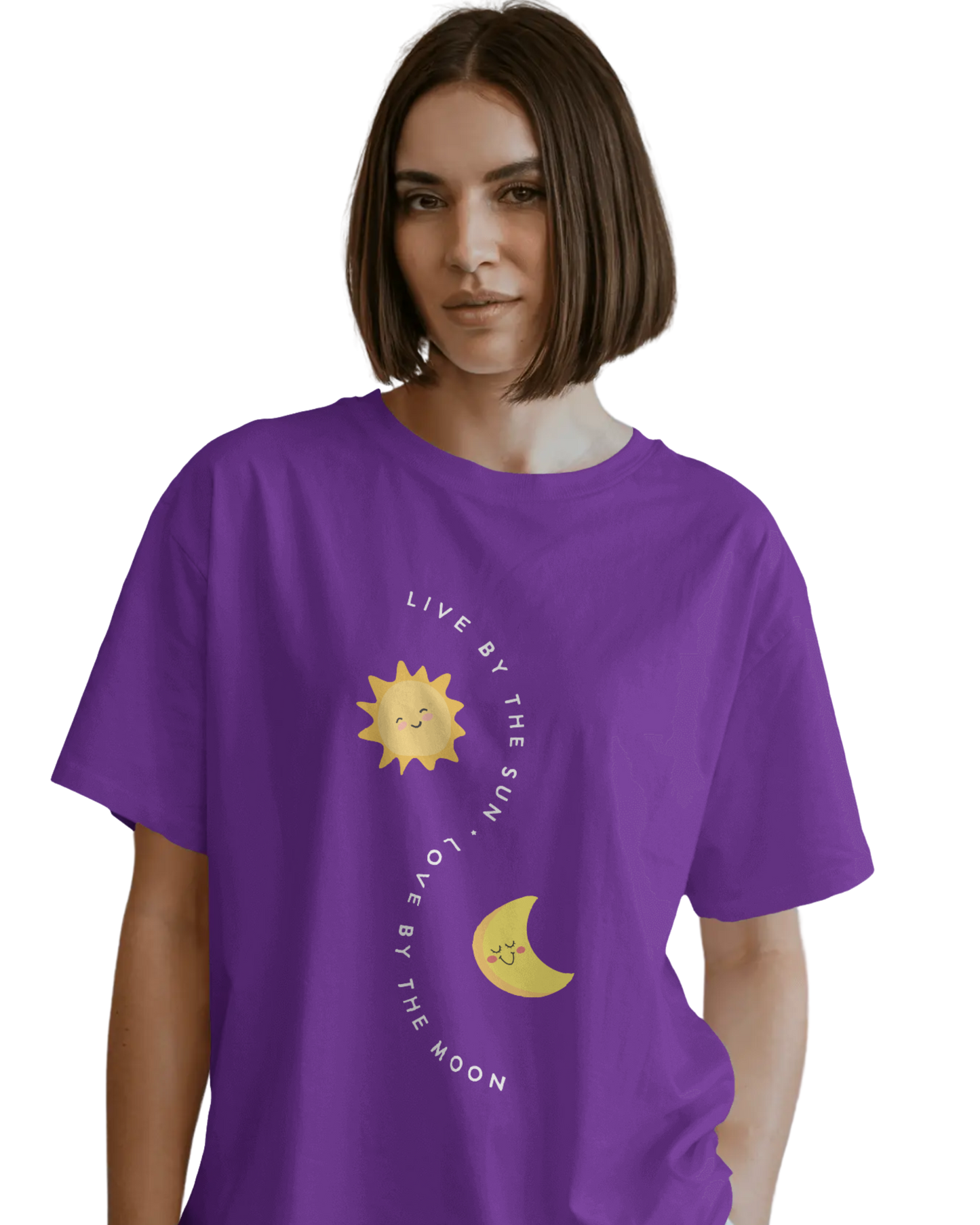 Women Oversize Tee | Printed | 100% Cotton T Shirt | Round Neck | Half Sleeves| Designed by NEOX | Vibrant Colors