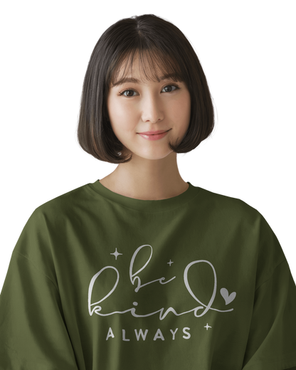 Women Oversize Tee | Printed | 100% Cotton T Shirt | Round Neck | Half Sleeves| Designed by NEOX | Vibrant Colors