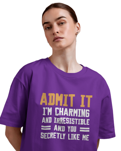 Women Oversize Tee |Street wear | Casual Wear | 100% Cotton T Shirt | Round Neck | Half Sleeves| Vibrant Colors