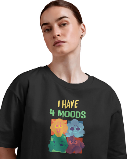 Oversize | Unisex Printed Cotton T Shirt | Round Neck | Half Sleeves|100% Cotton | Women | Men | Teen | Teen Vibes