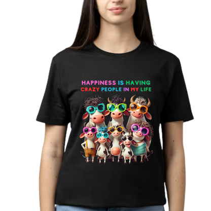 Women Printed Cotton T Shirt | Round Neck | Half Sleeves| 100% Cotton | Regular Fit T-Shirt | Teen | Teen Vibes