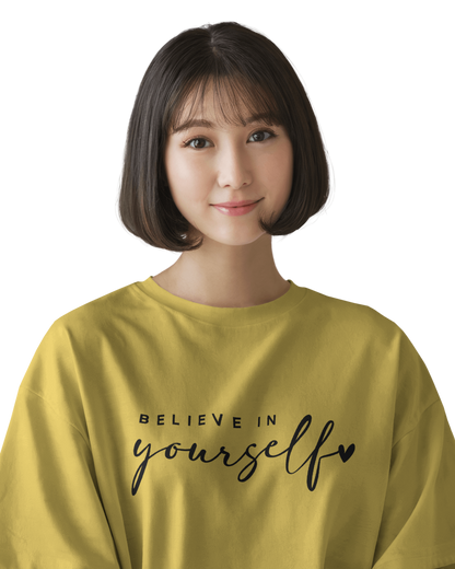 Women Oversize Tee | Printed | 100% Cotton T Shirt | Round Neck | Half Sleeves| Designed by NEOX | Vibrant Colors